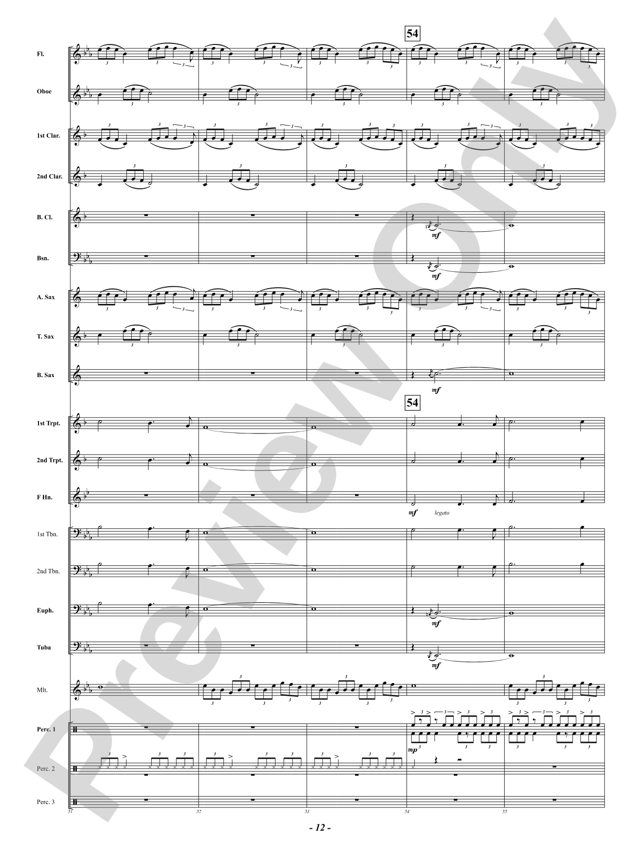 Celtic Holy Night: Concert Band Conductor Score & Parts
