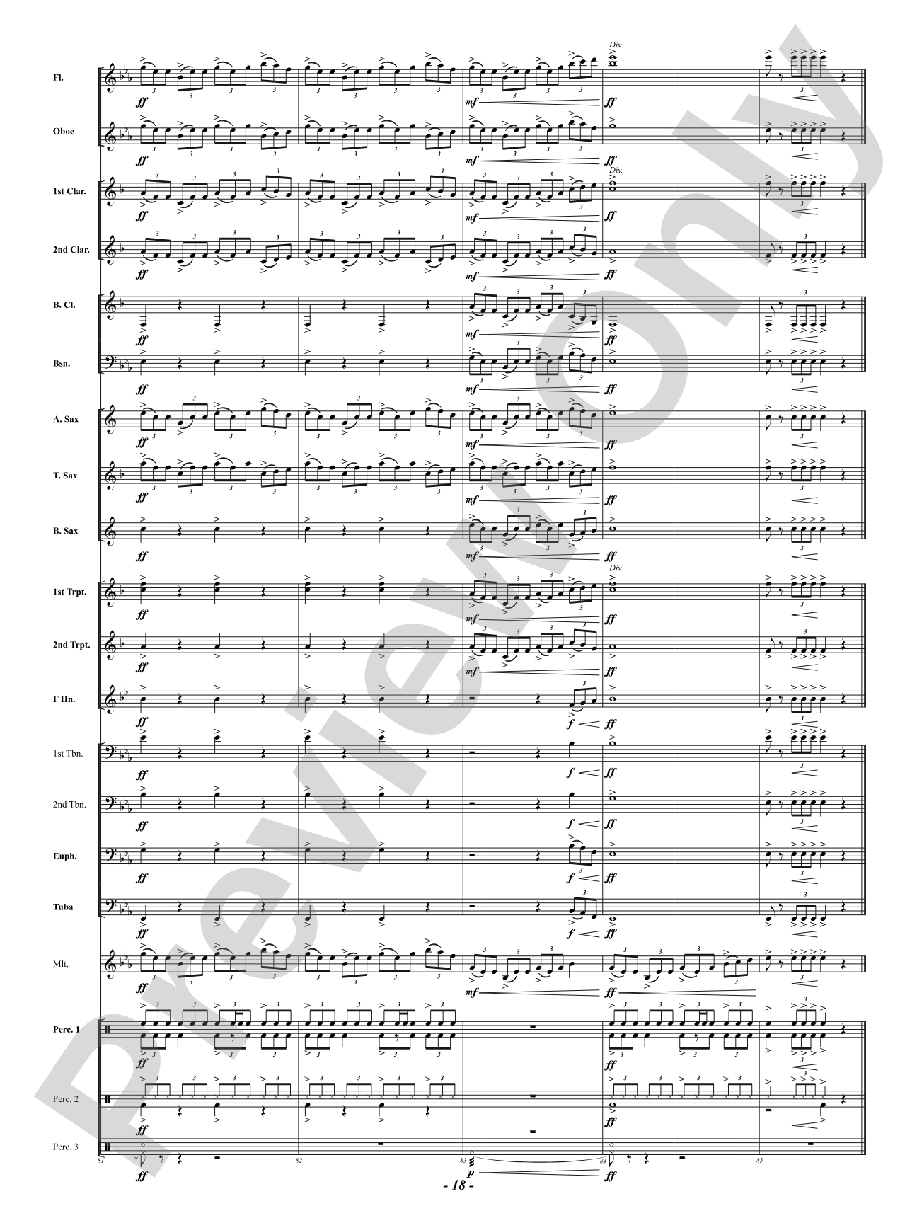 Celtic Holy Night: Concert Band Conductor Score & Parts