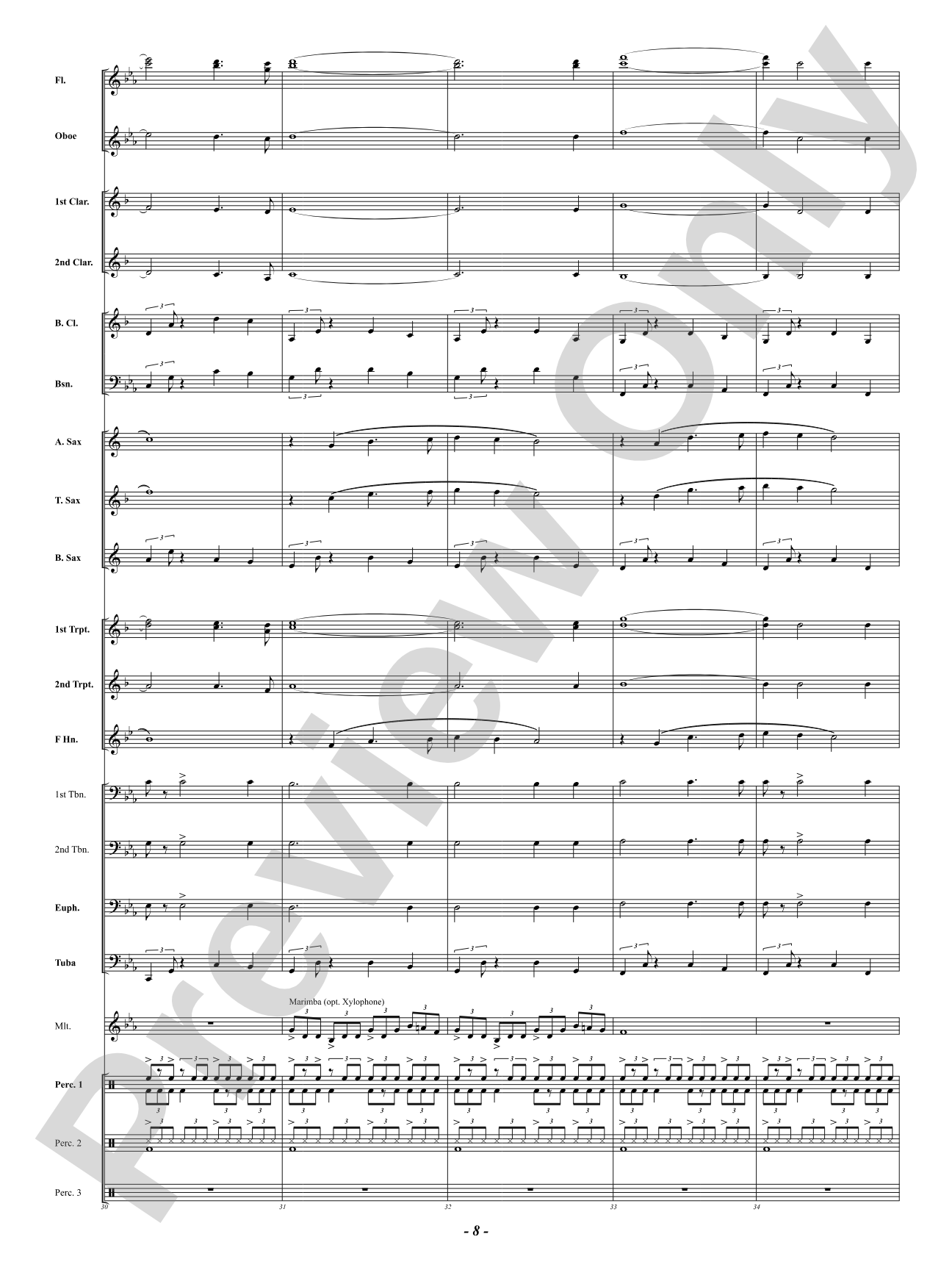 Celtic Holy Night: Concert Band Conductor Score & Parts