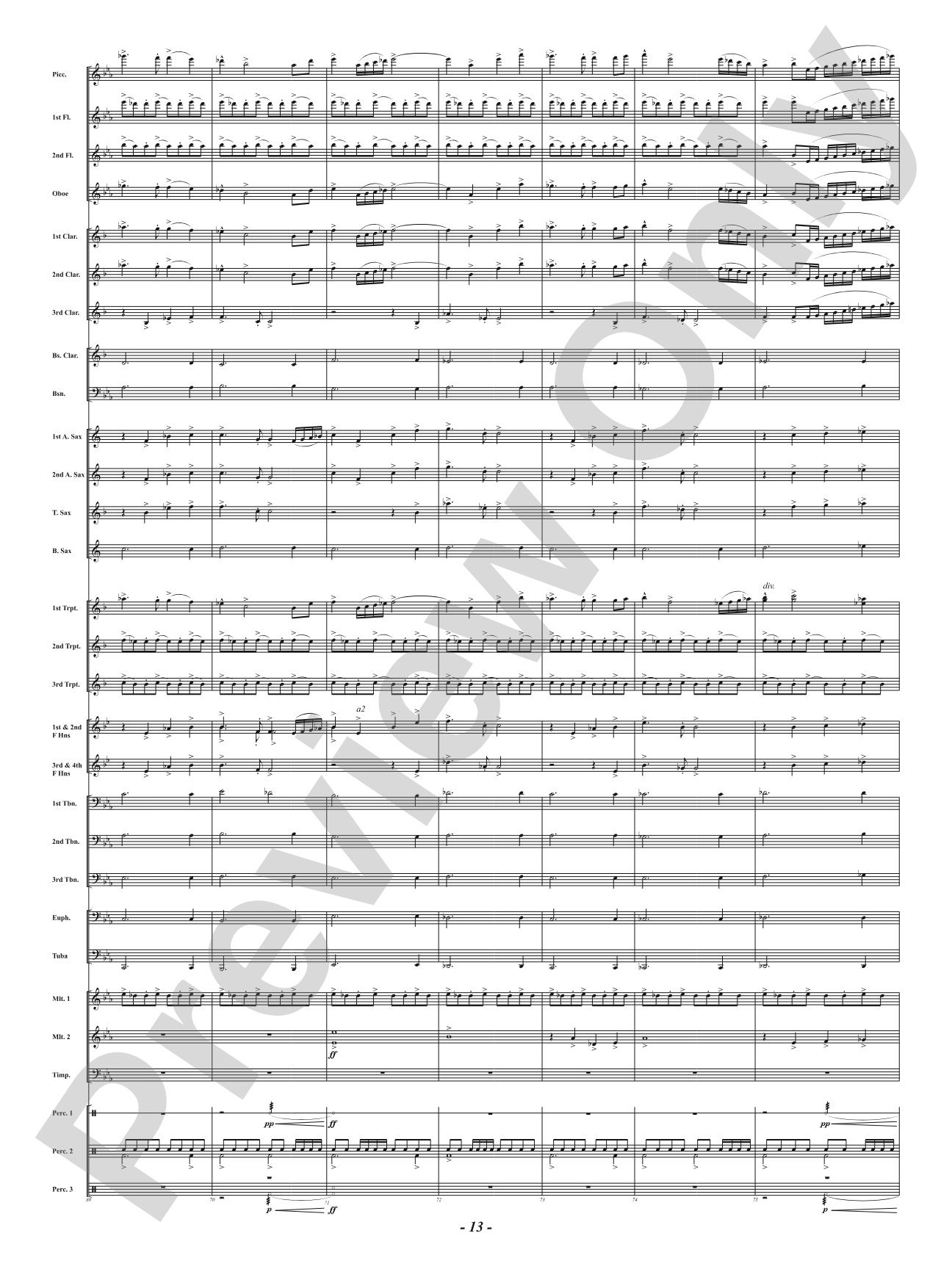 Kinetic Fanfare: Concert Band Conductor Score & Parts