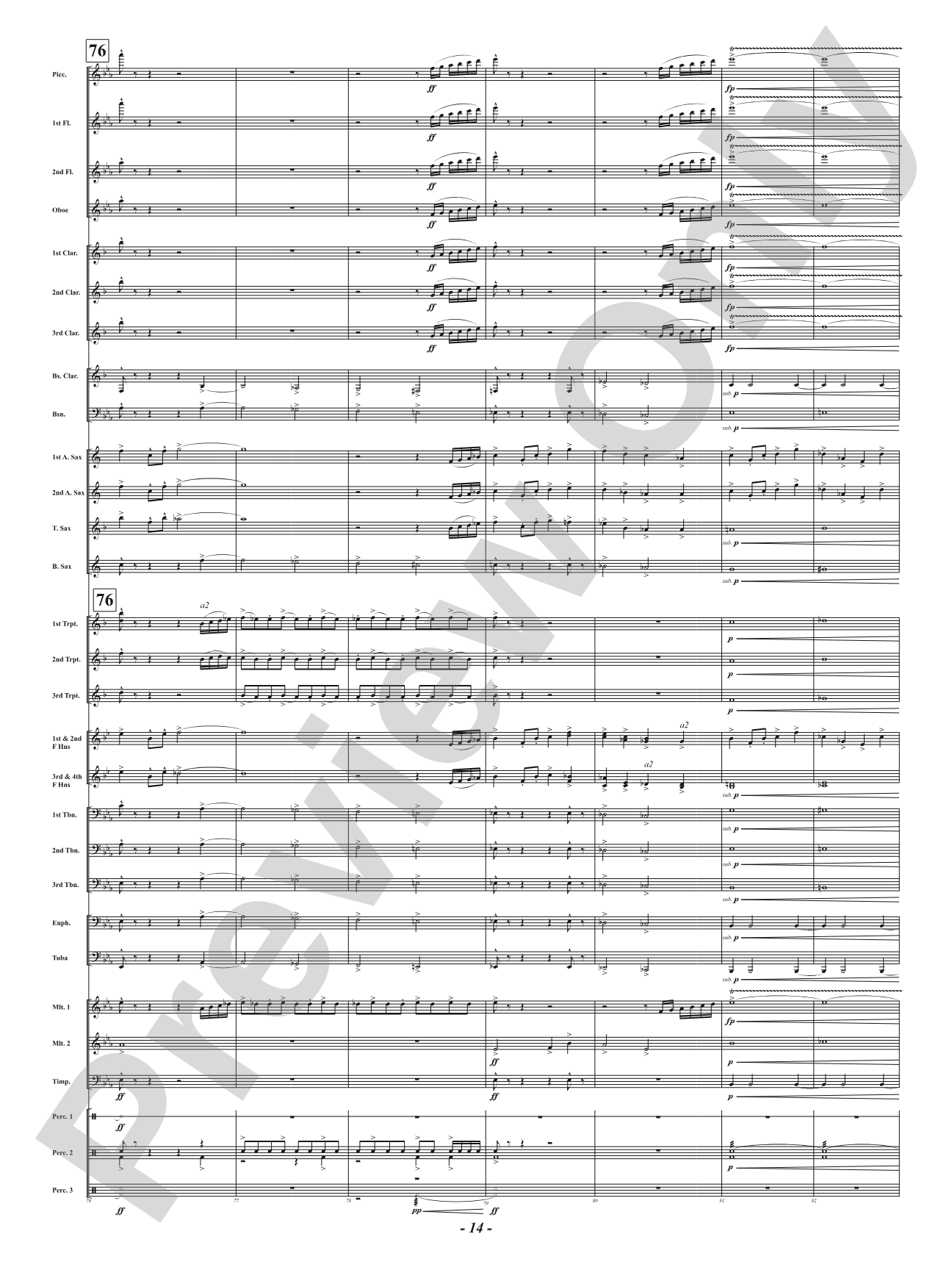 Kinetic Fanfare: Concert Band Conductor Score & Parts