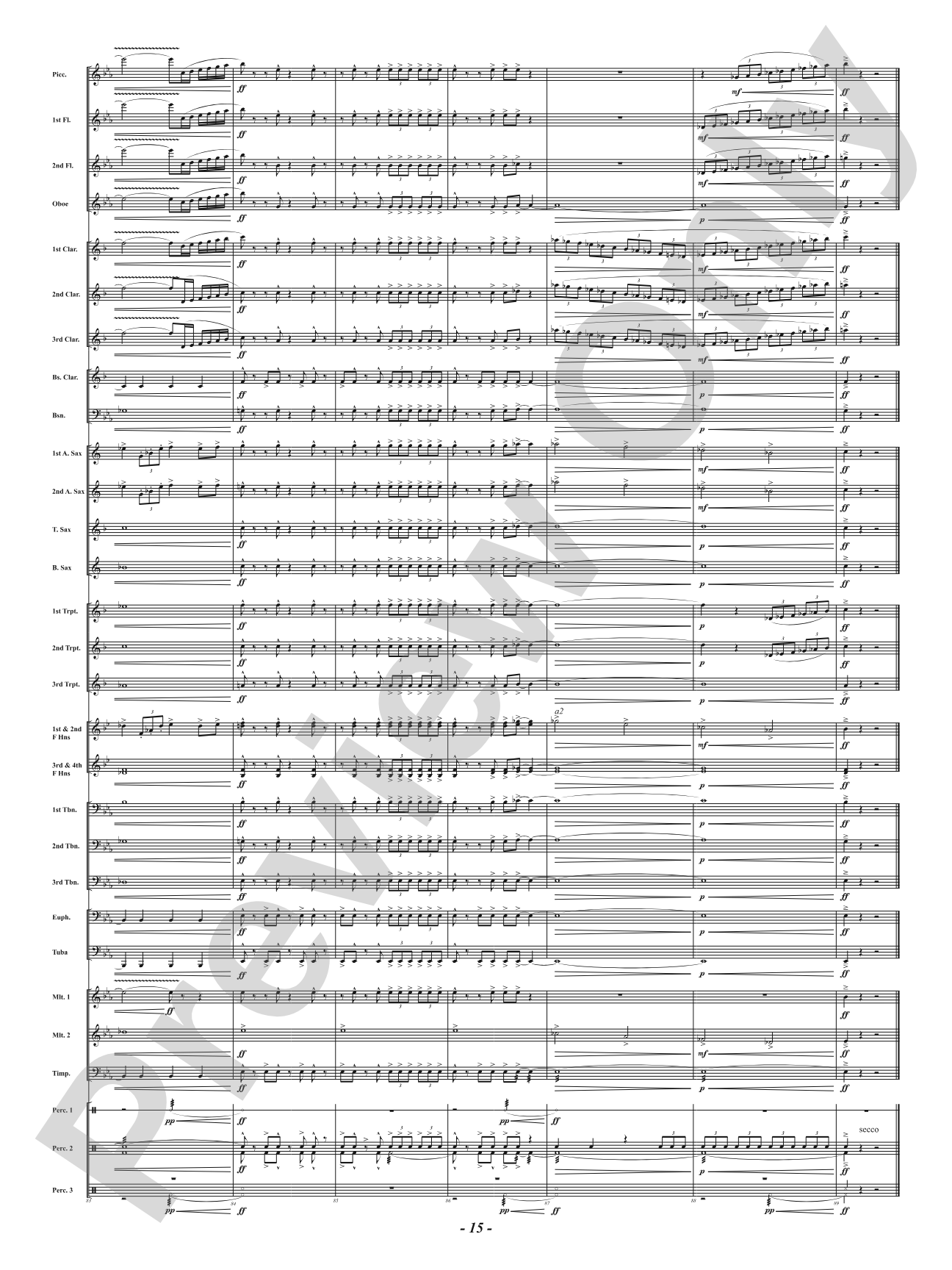 Kinetic Fanfare: Concert Band Conductor Score & Parts