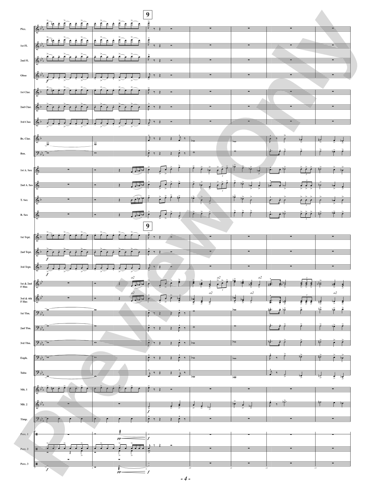 Kinetic Fanfare: Concert Band Conductor Score & Parts