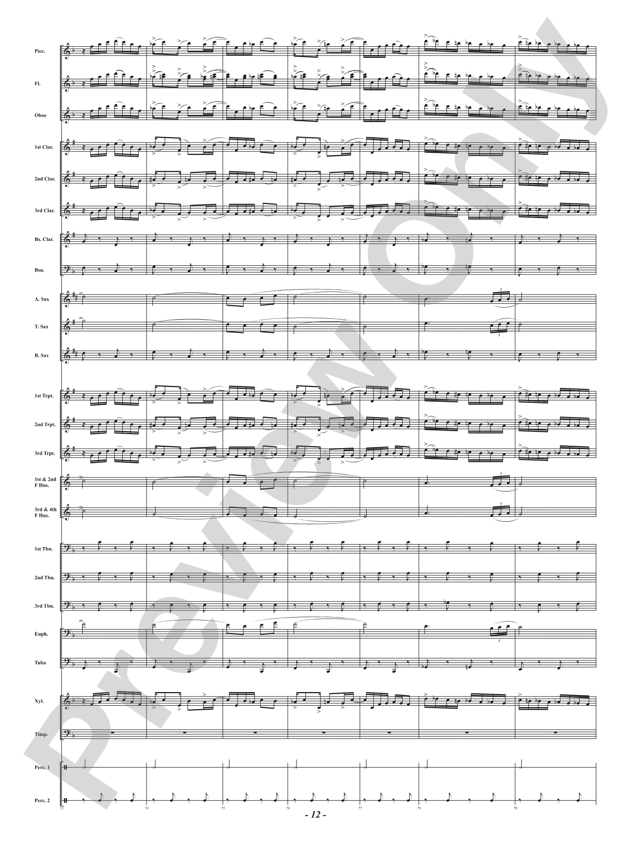 Rag - Mvt. 1 from <i>American Dances</i>: Score