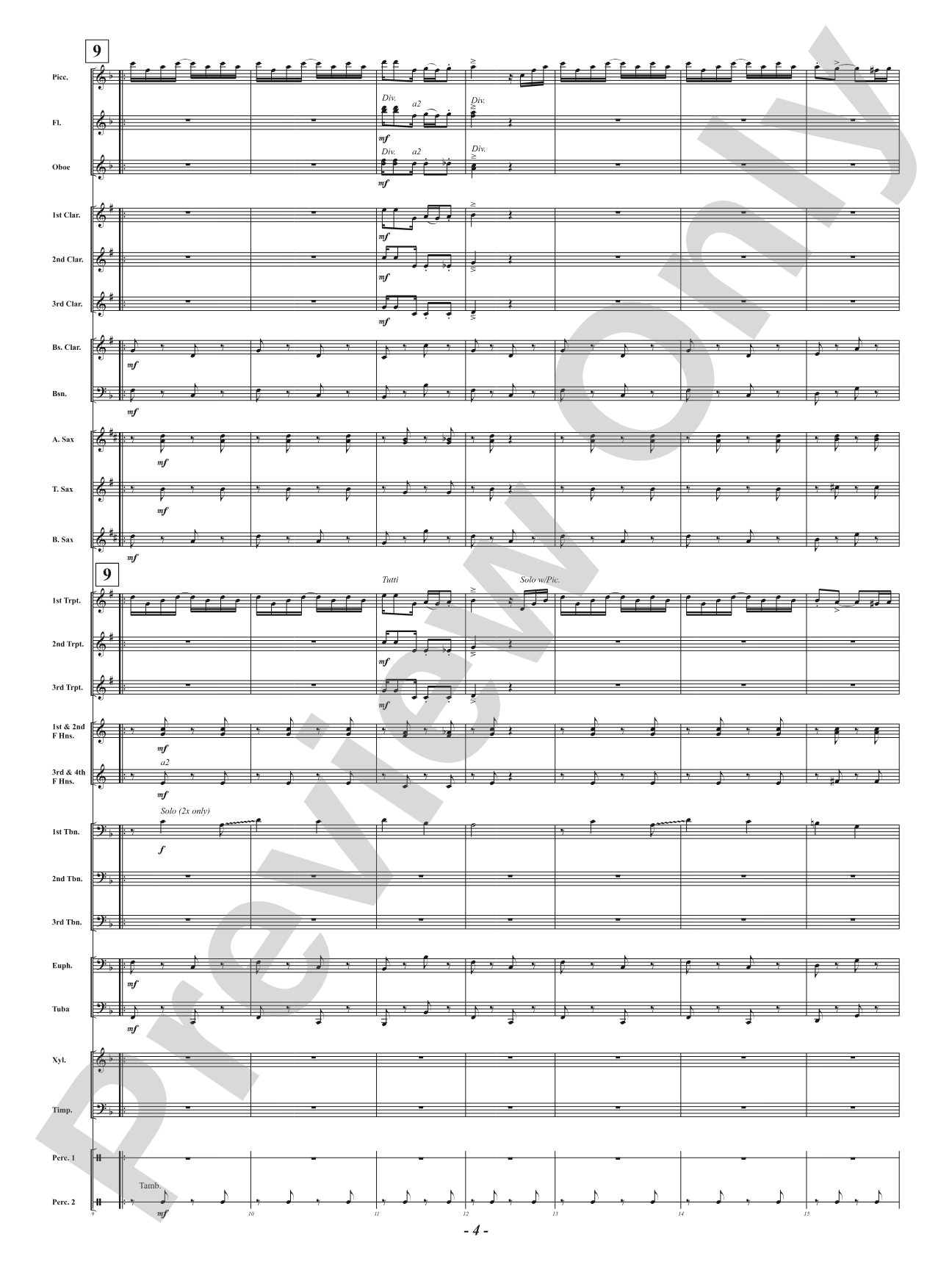 Rag - Mvt. 1 from <i>American Dances</i>: Score