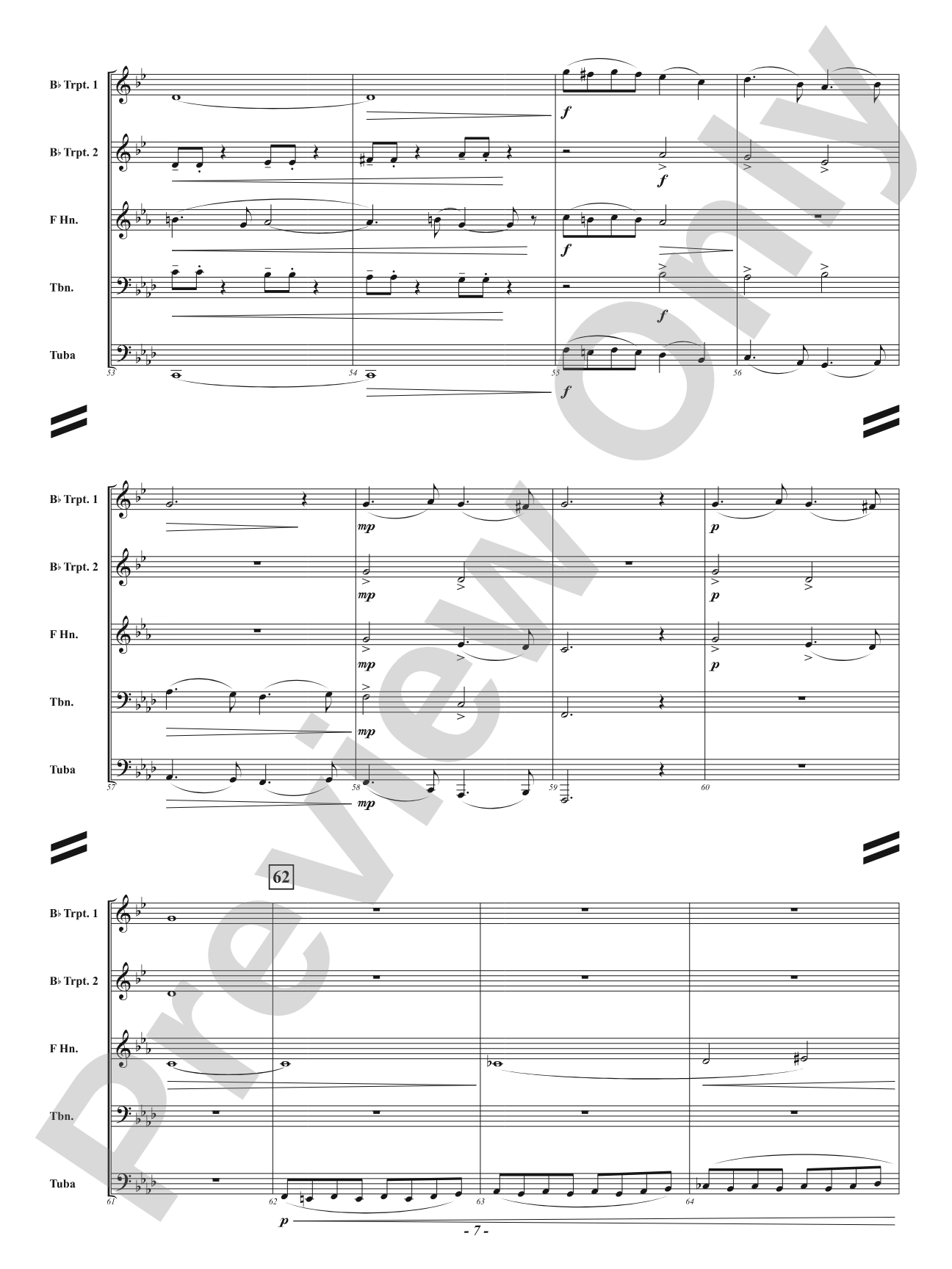 Sinister Sam - Brass Quintet: Brass Quintet Conductor Score & Parts