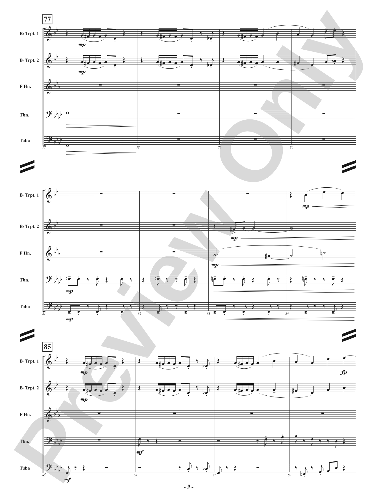 Sinister Sam - Brass Quintet: Brass Quintet Conductor Score & Parts