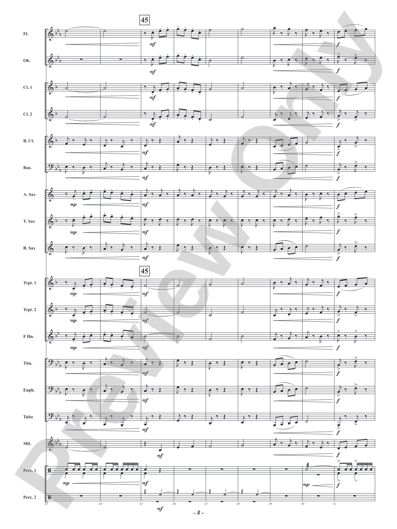 Bravo Zulu - March: Concert Band Conductor Score & Parts