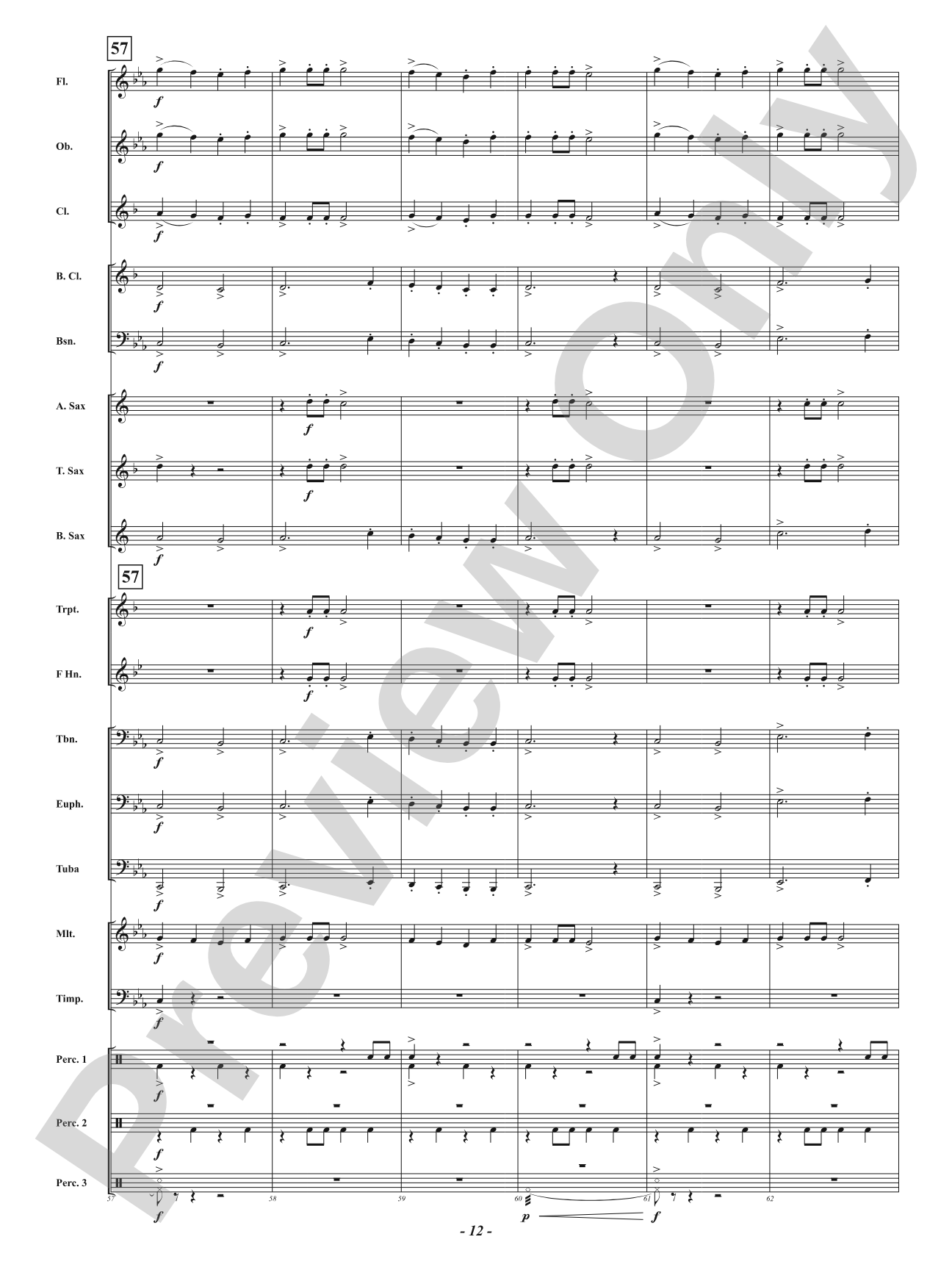 Dark Forest Dance: Concert Band Conductor Score & Parts