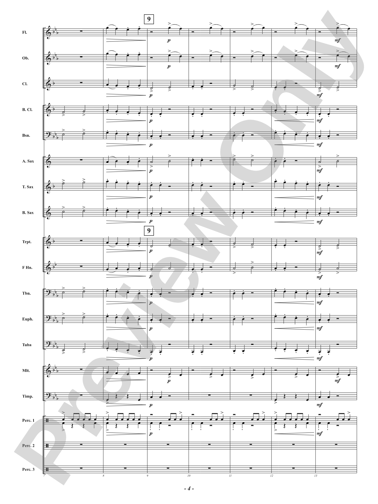 Dark Forest Dance: Concert Band Conductor Score & Parts