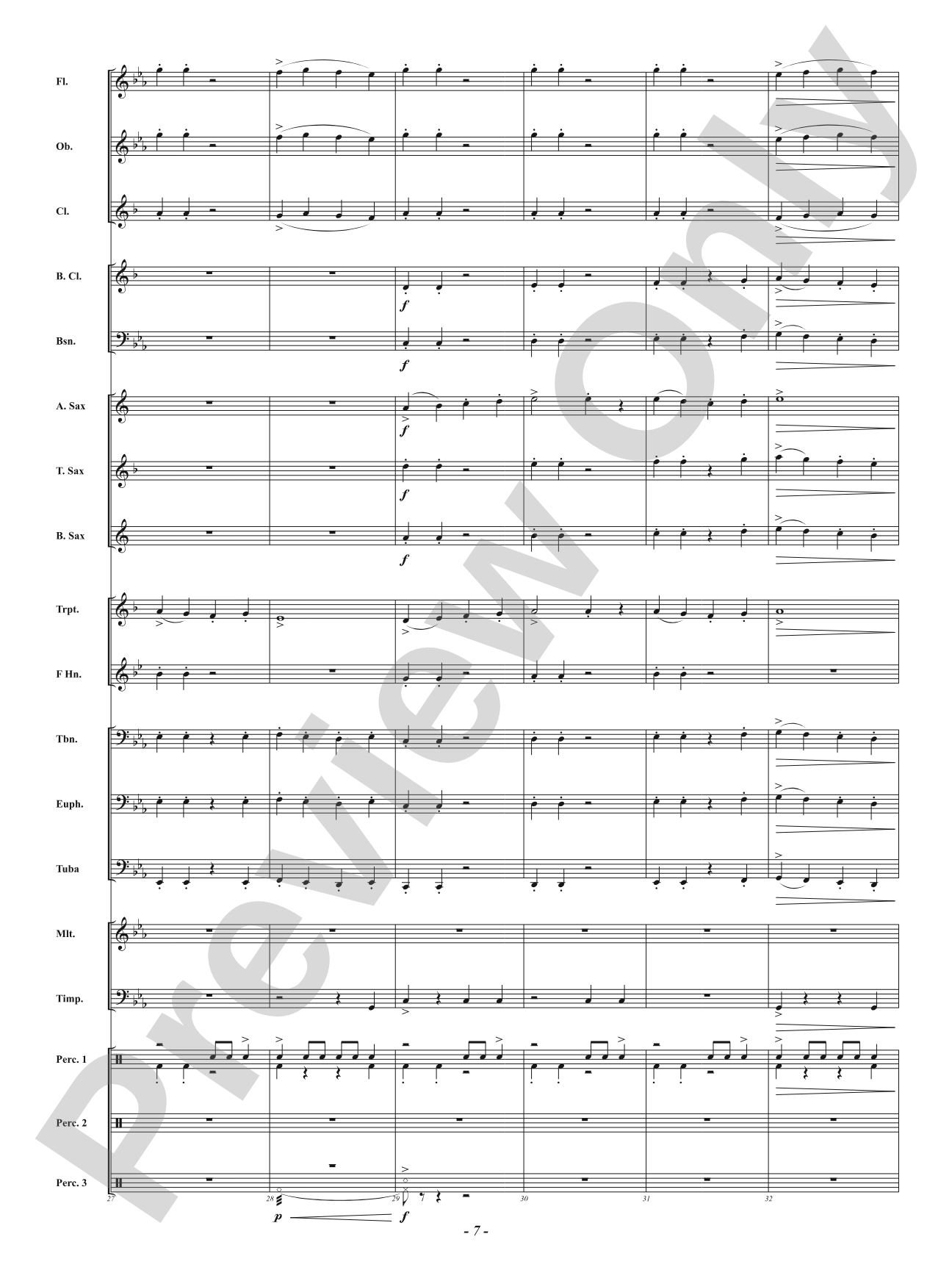 Dark Forest Dance: Concert Band Conductor Score & Parts