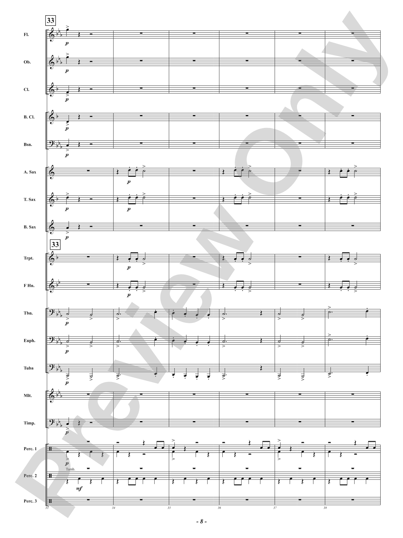 Dark Forest Dance: Concert Band Conductor Score & Parts