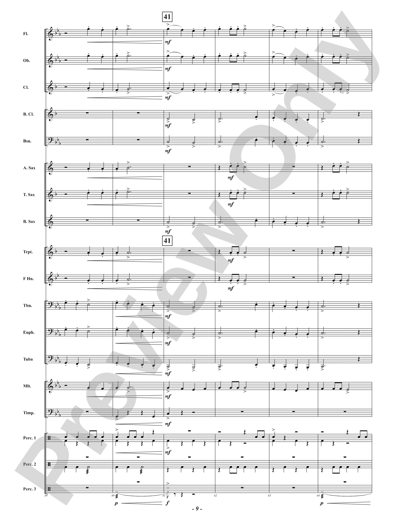 Dark Forest Dance: Concert Band Conductor Score & Parts