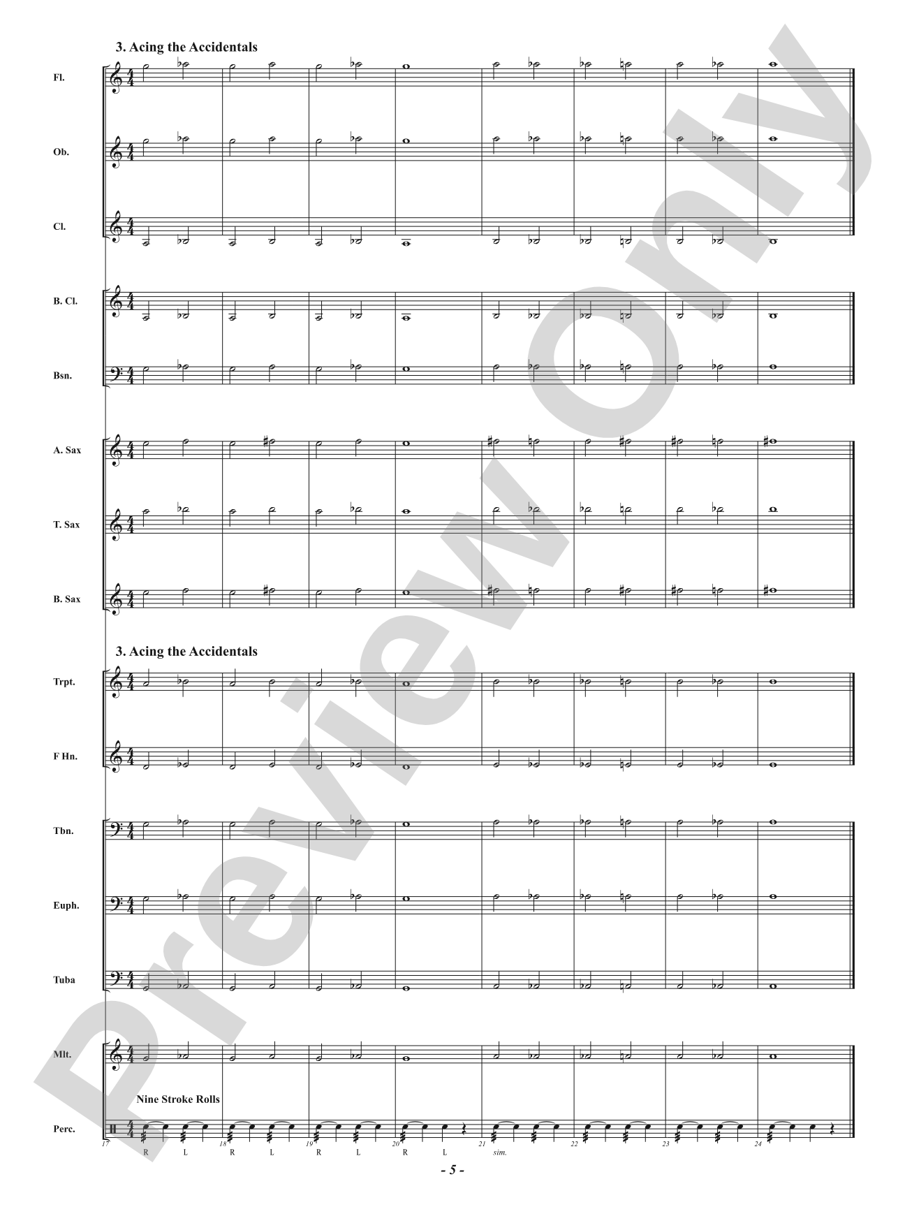 Skill Stretchers for Band - Level 1: Moving Beyond the First Five Notes: Concert Band Conductor Score & Parts