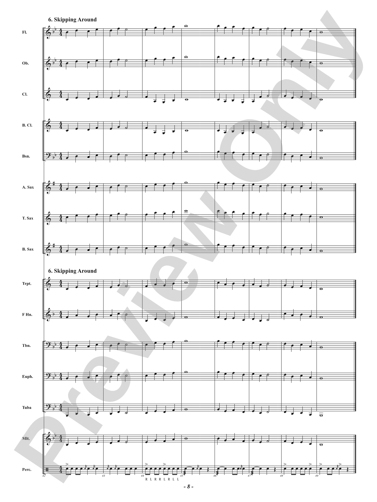 Skill Stretchers for Band - Level 1: Moving Beyond the First Five Notes: Concert Band Conductor Score & Parts