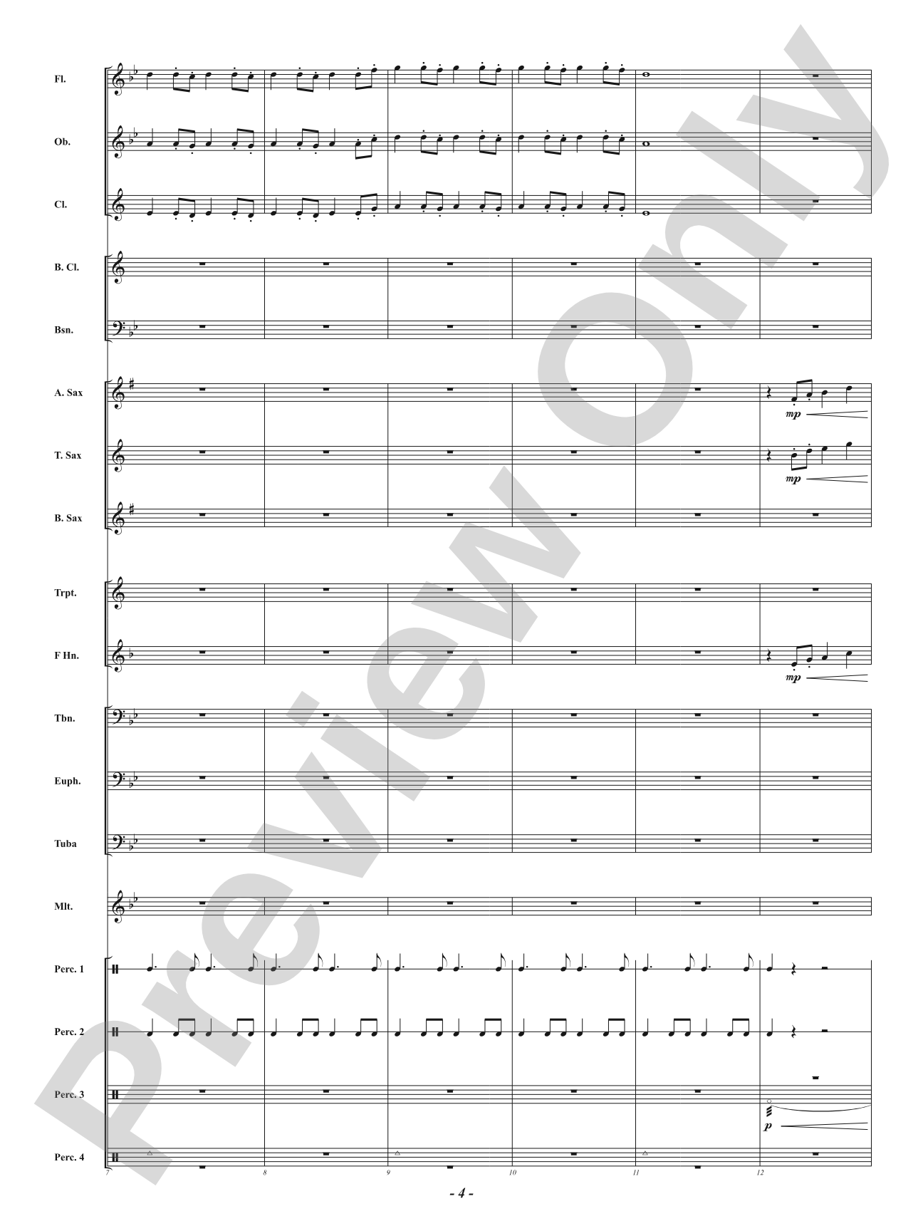 Dance of the Tribes: Concert Band Conductor Score & Parts