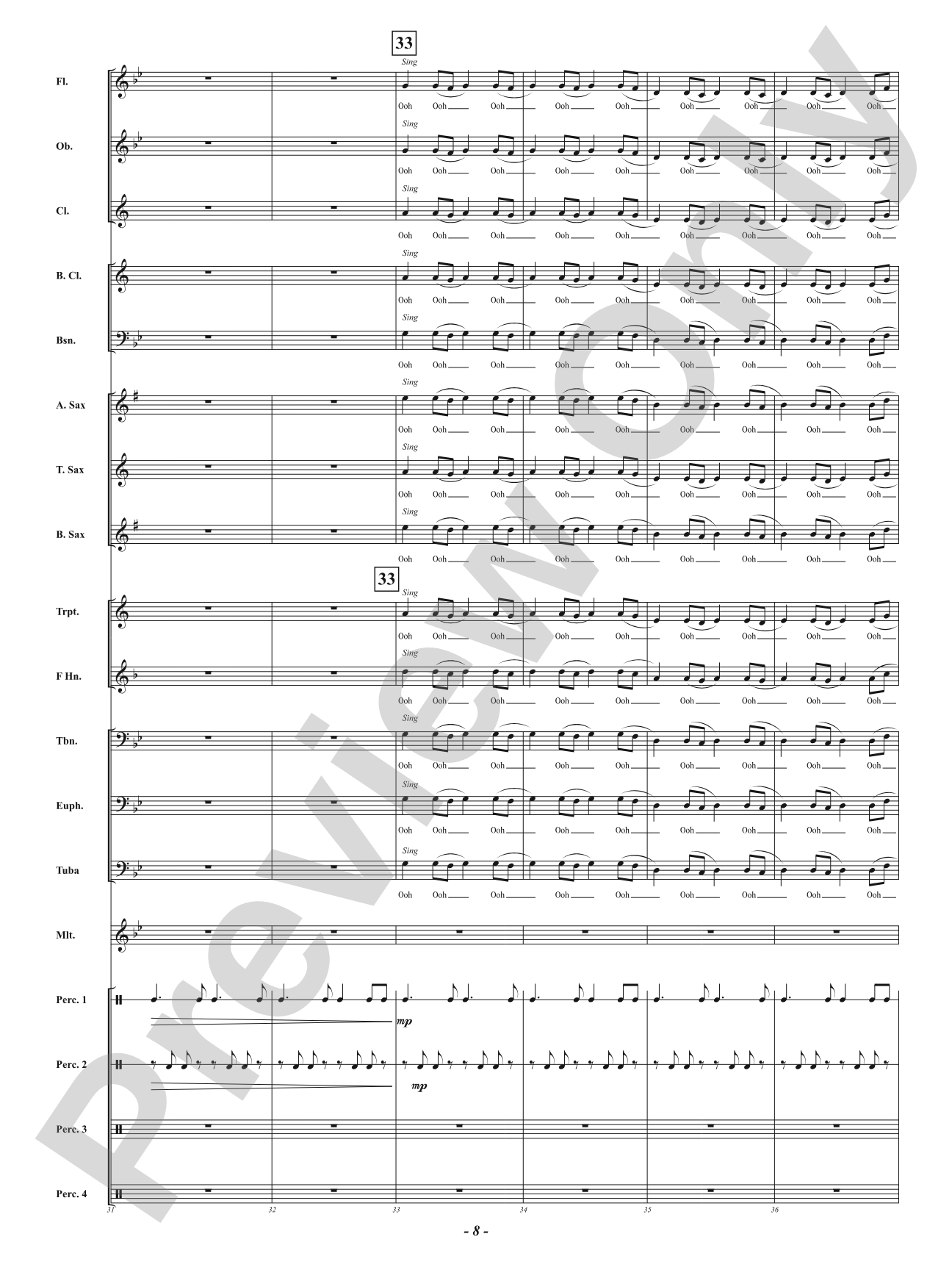Dance of the Tribes: Concert Band Conductor Score & Parts