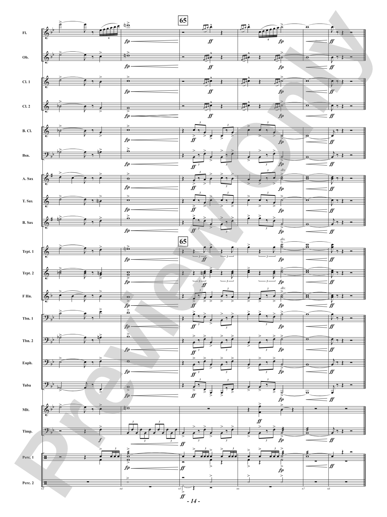 Enclave Fanfare: Concert Band Conductor Score & Parts