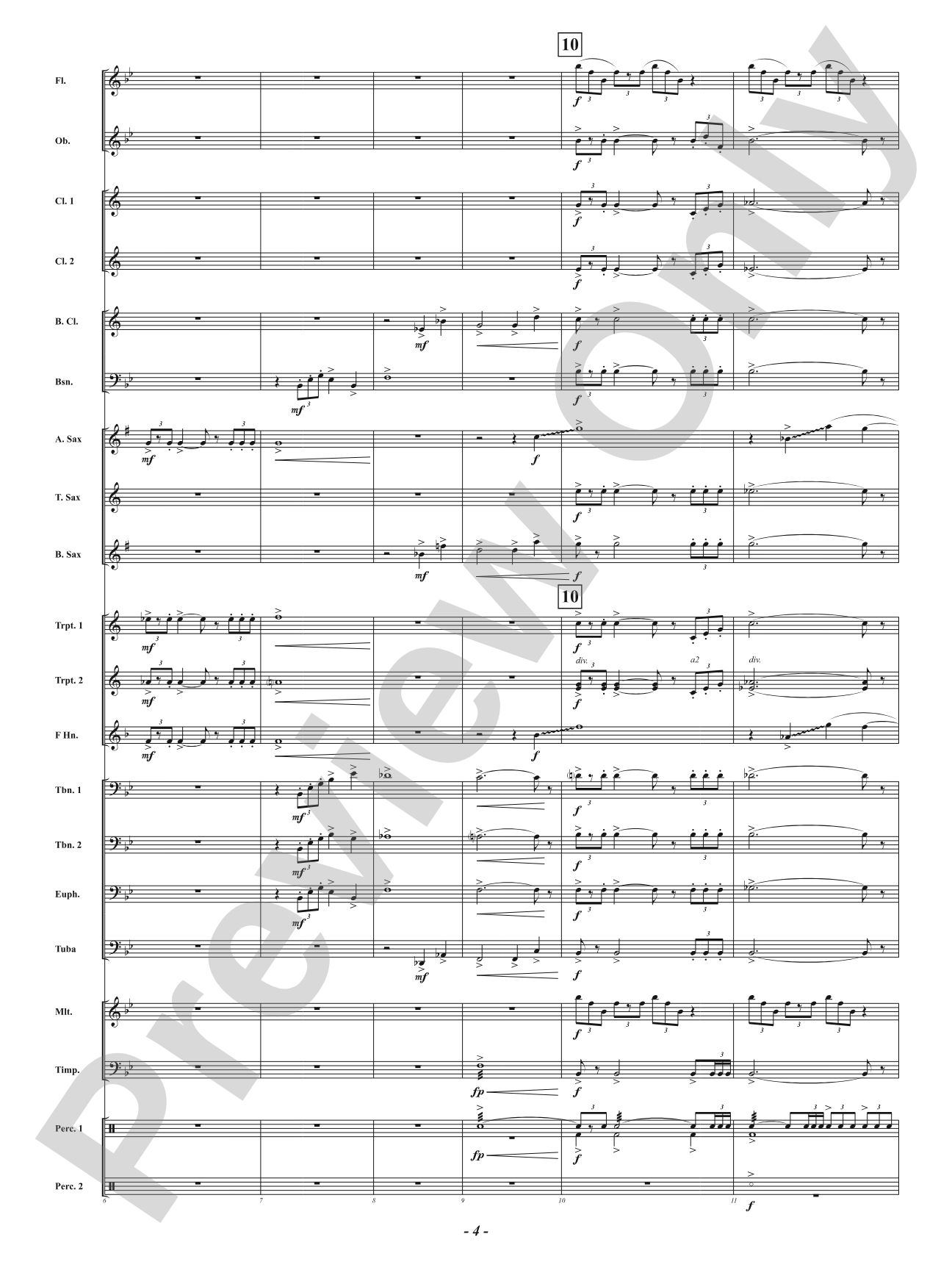Enclave Fanfare: Concert Band Conductor Score & Parts