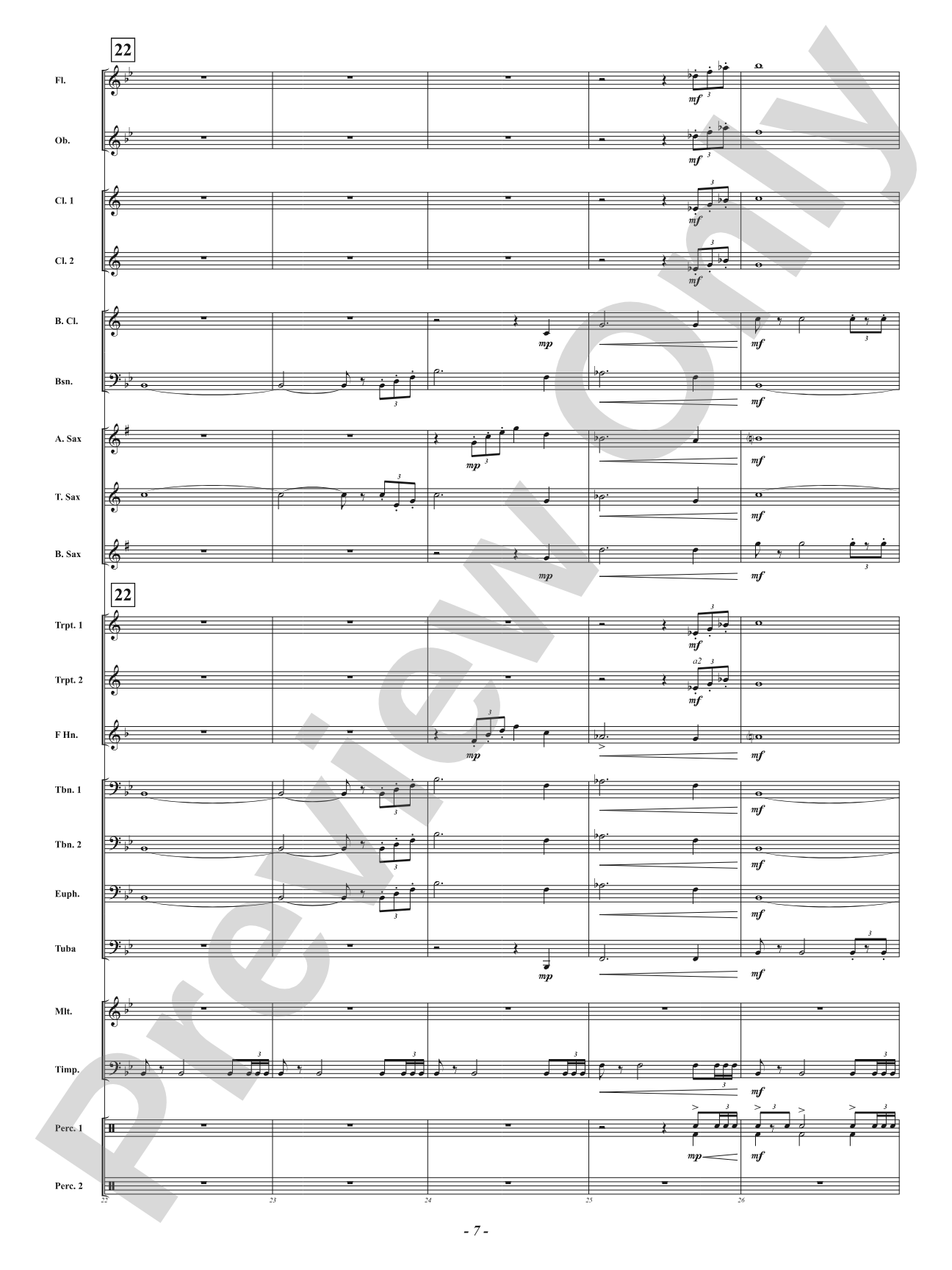 Enclave Fanfare: Concert Band Conductor Score & Parts