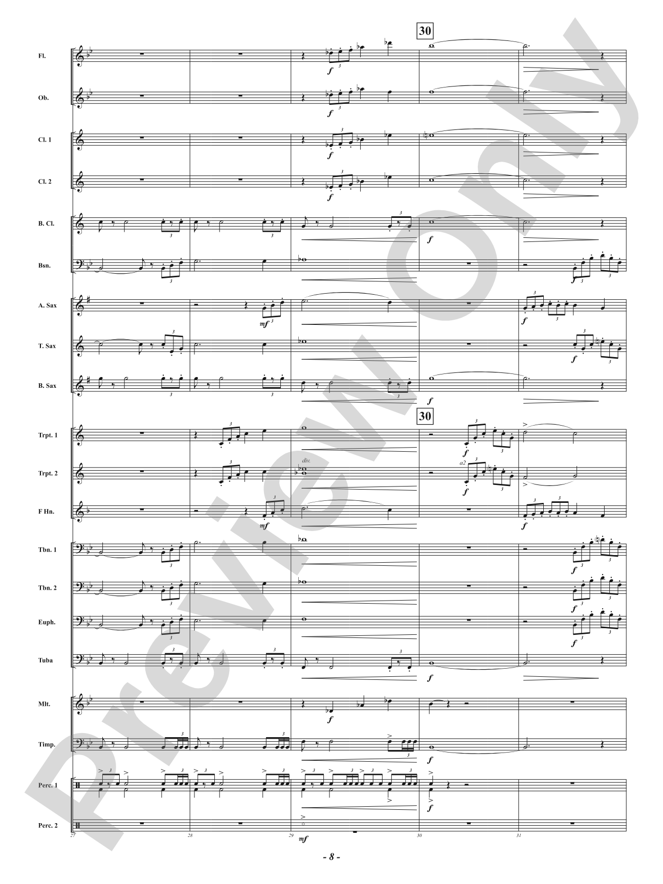 Enclave Fanfare: Concert Band Conductor Score & Parts