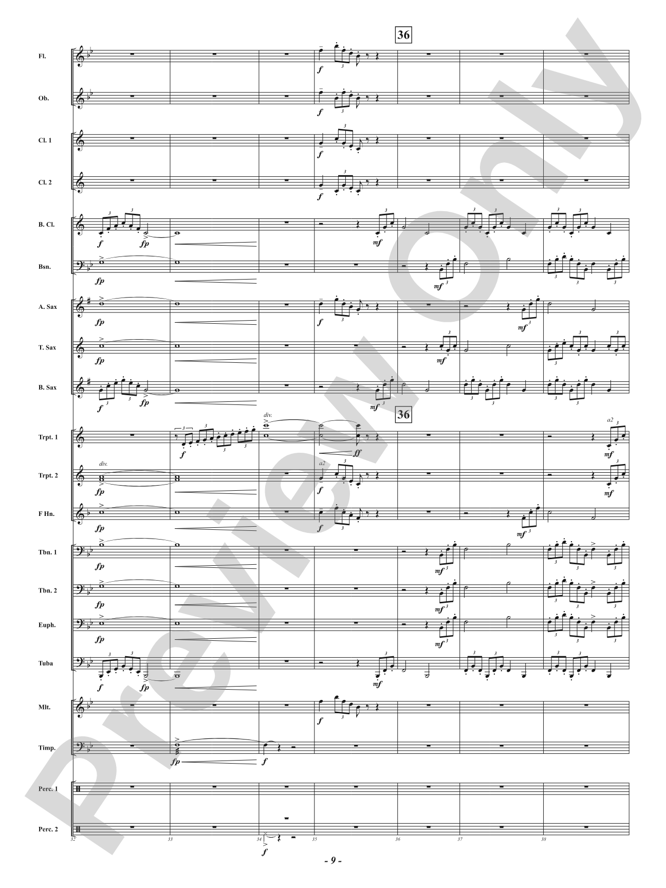 Enclave Fanfare: Concert Band Conductor Score & Parts