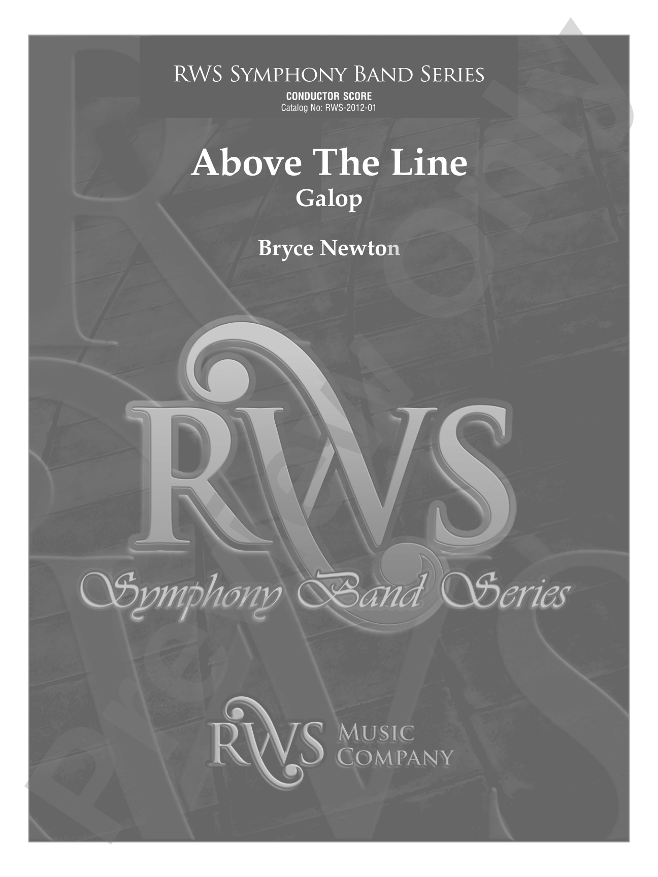 Above the Line - Galop: Concert Band Conductor Score & Parts