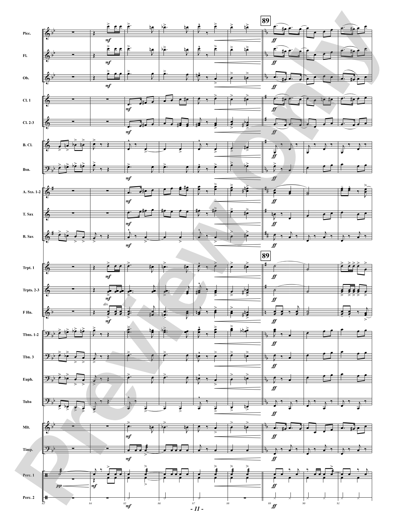 Above the Line - Galop: Concert Band Conductor Score & Parts