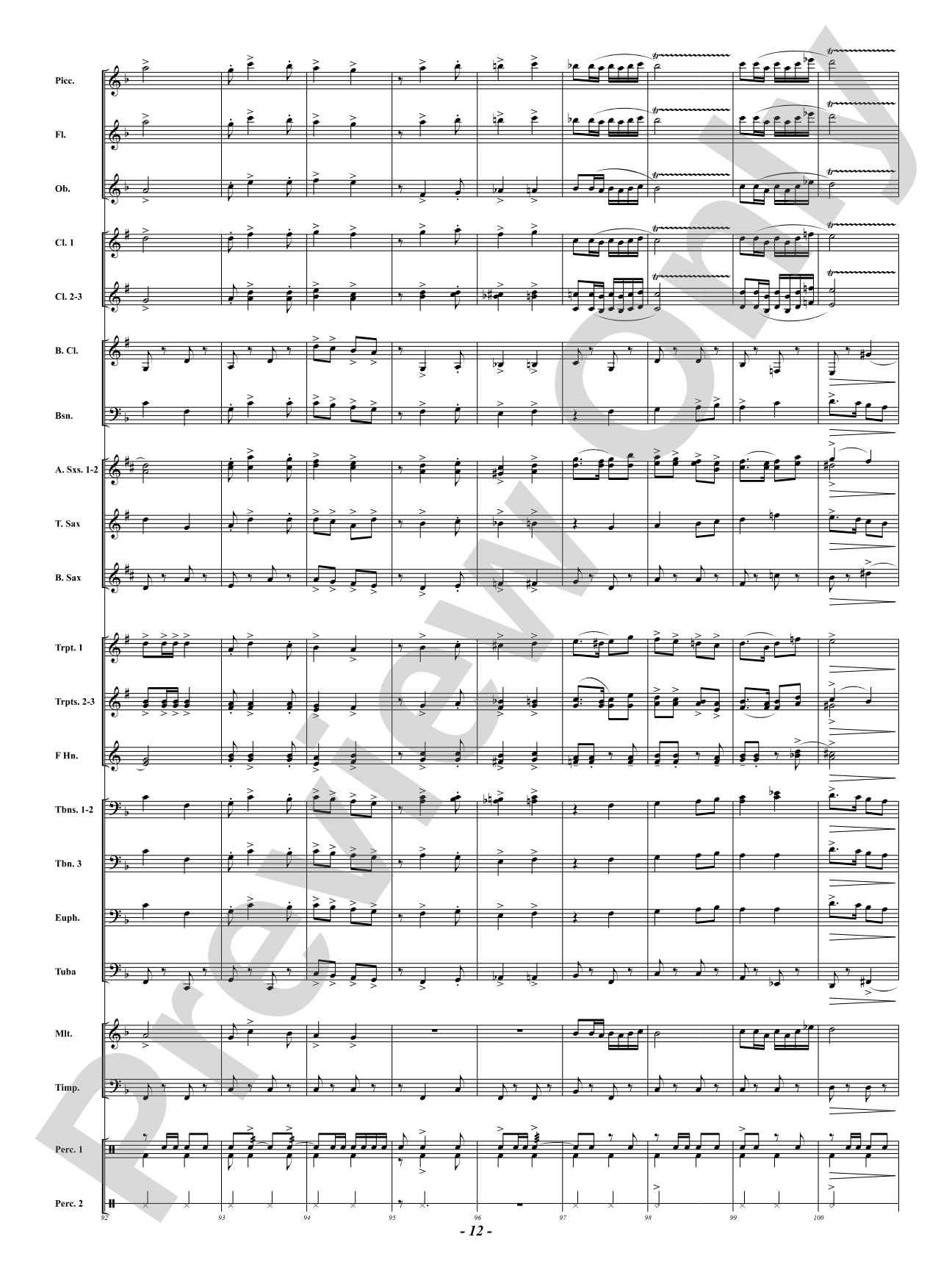 Above the Line - Galop: Concert Band Conductor Score & Parts