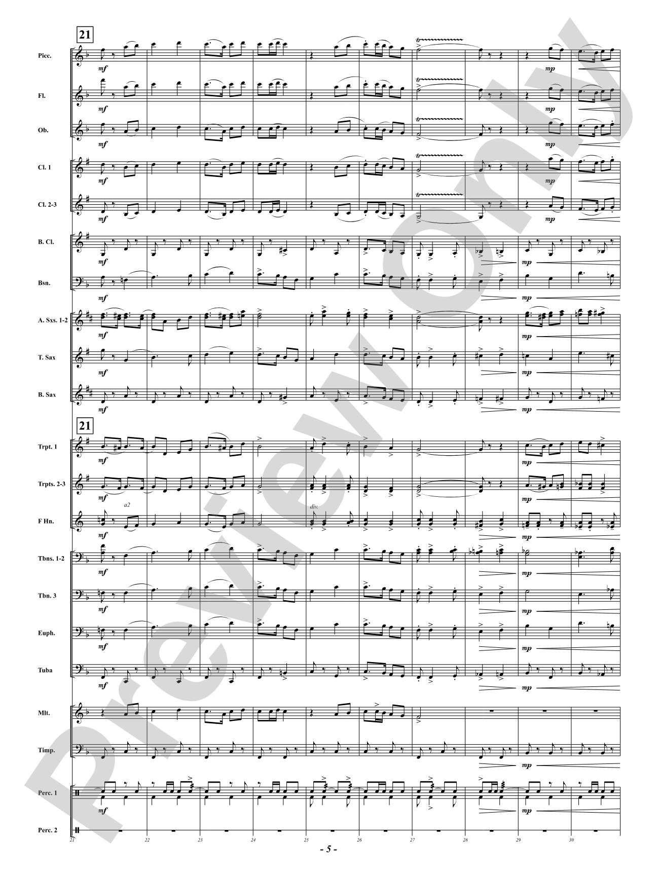 Above the Line - Galop: Concert Band Conductor Score & Parts
