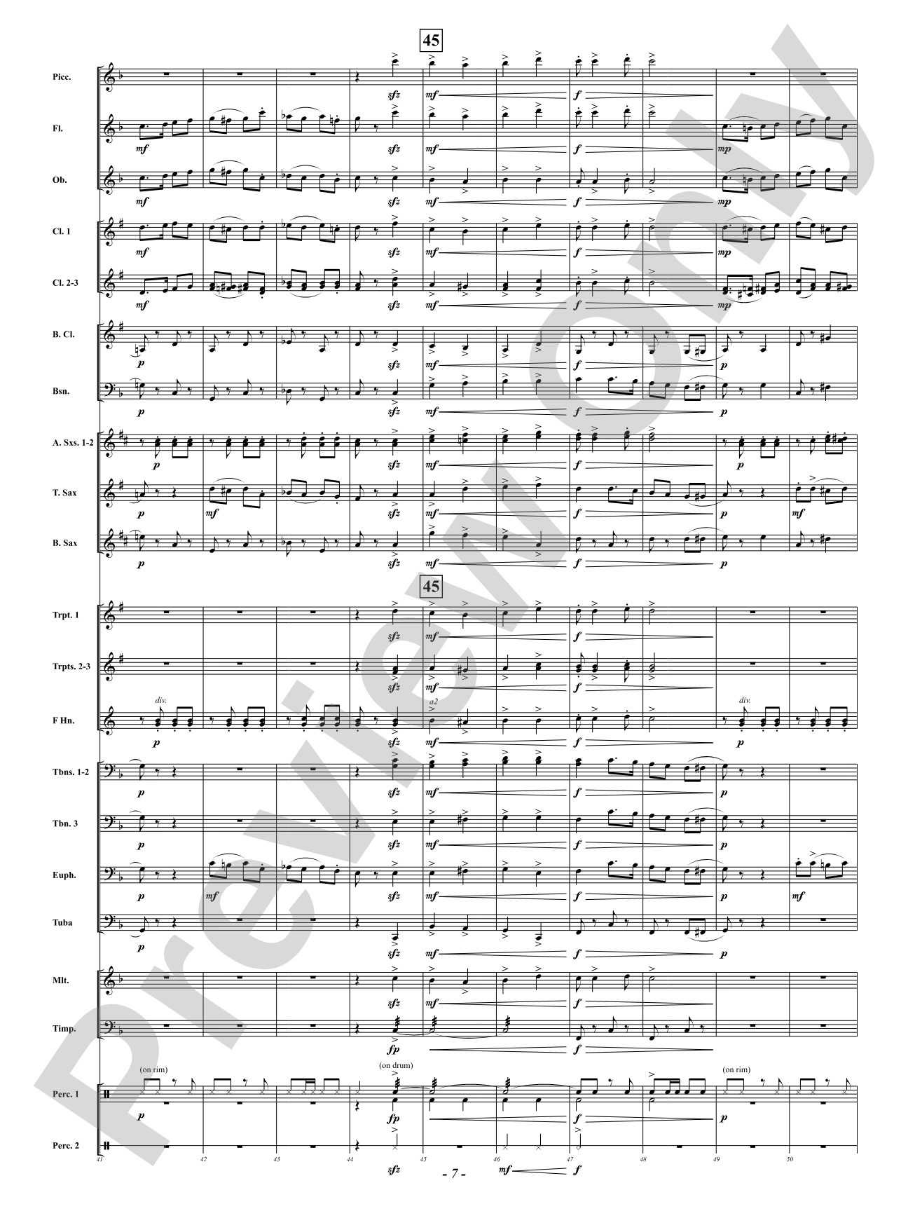Above the Line - Galop: Concert Band Conductor Score & Parts
