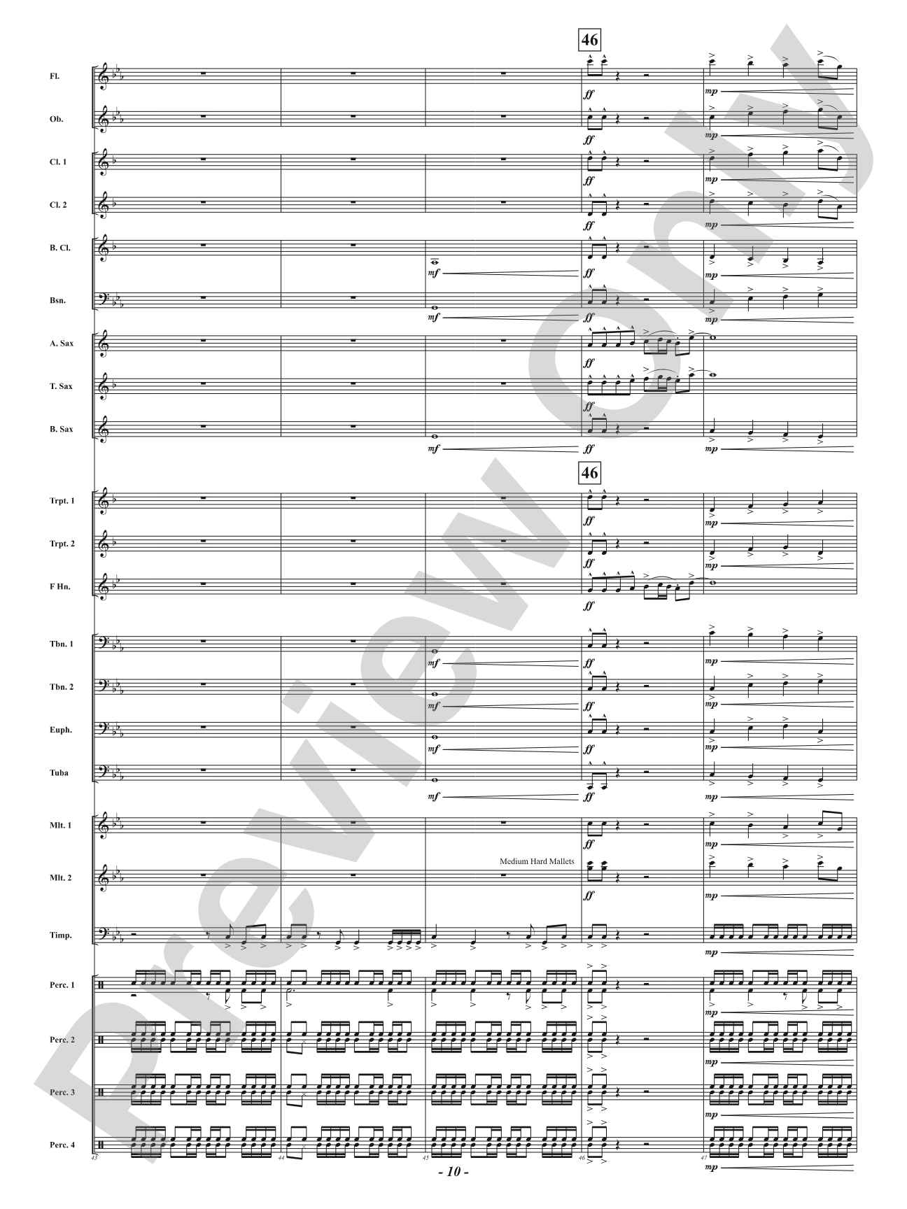 Mystic Forest: Concert Band Conductor Score & Parts