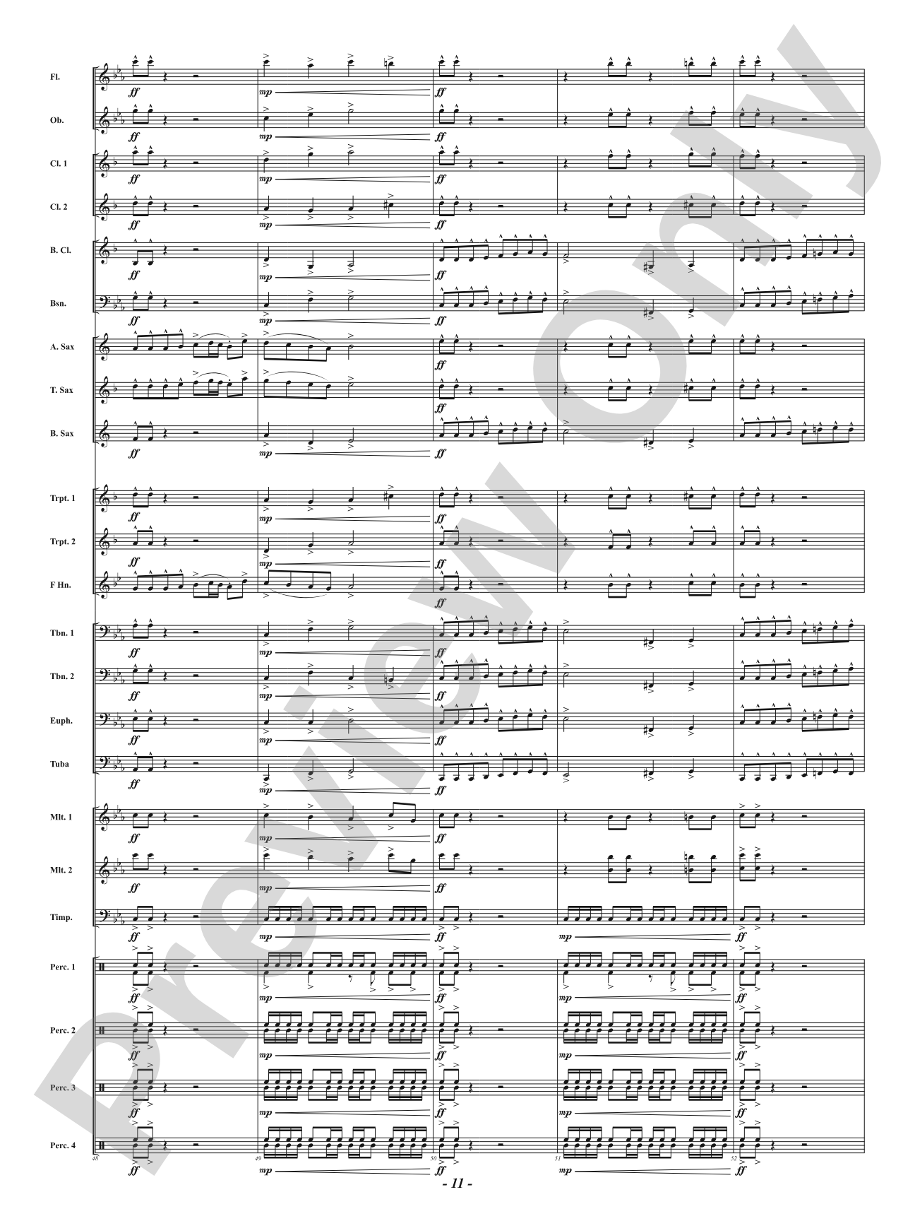 Mystic Forest: Concert Band Conductor Score & Parts