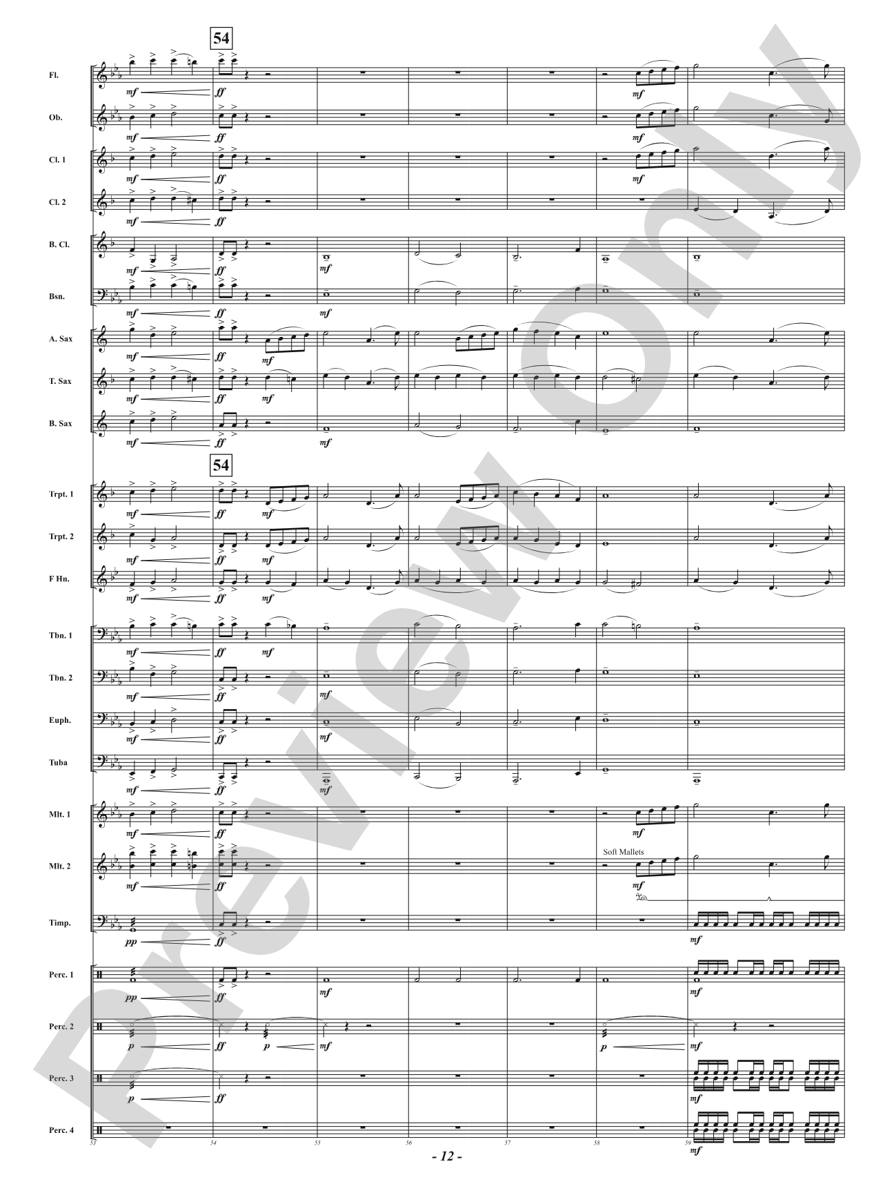 Mystic Forest: Concert Band Conductor Score & Parts