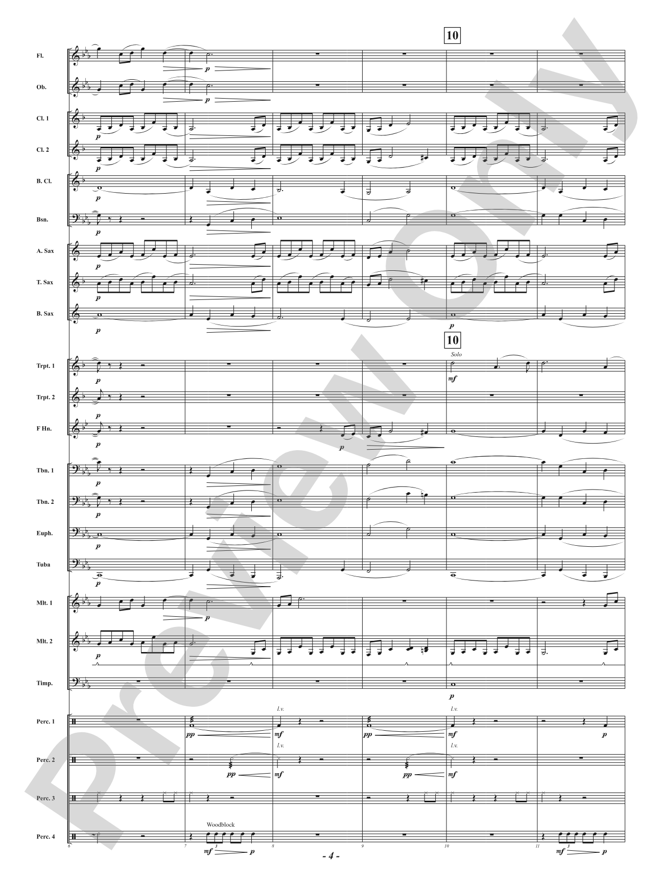 Mystic Forest: Concert Band Conductor Score & Parts