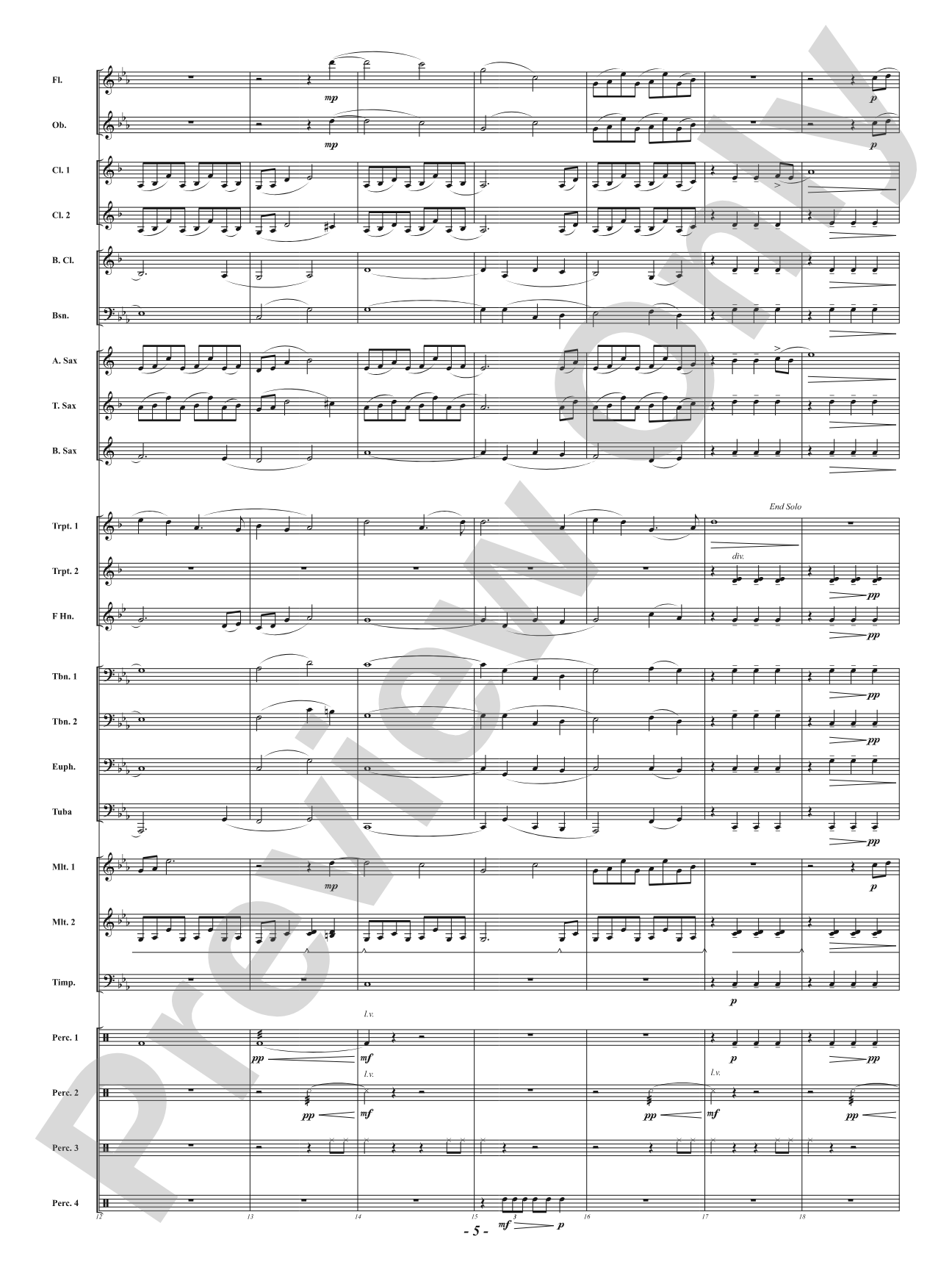 Mystic Forest: Concert Band Conductor Score & Parts