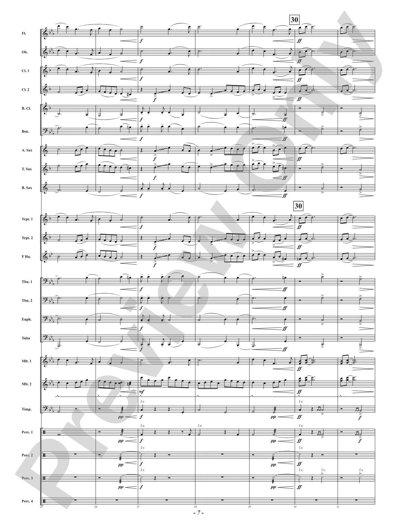 Mystic Forest: Concert Band Conductor Score & Parts