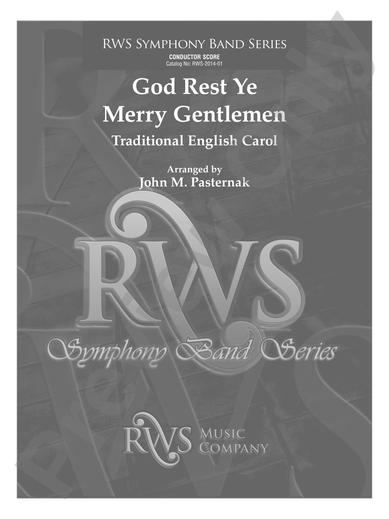 God Rest Ye Merry Gentlemen: Concert Band Conductor Score & Parts