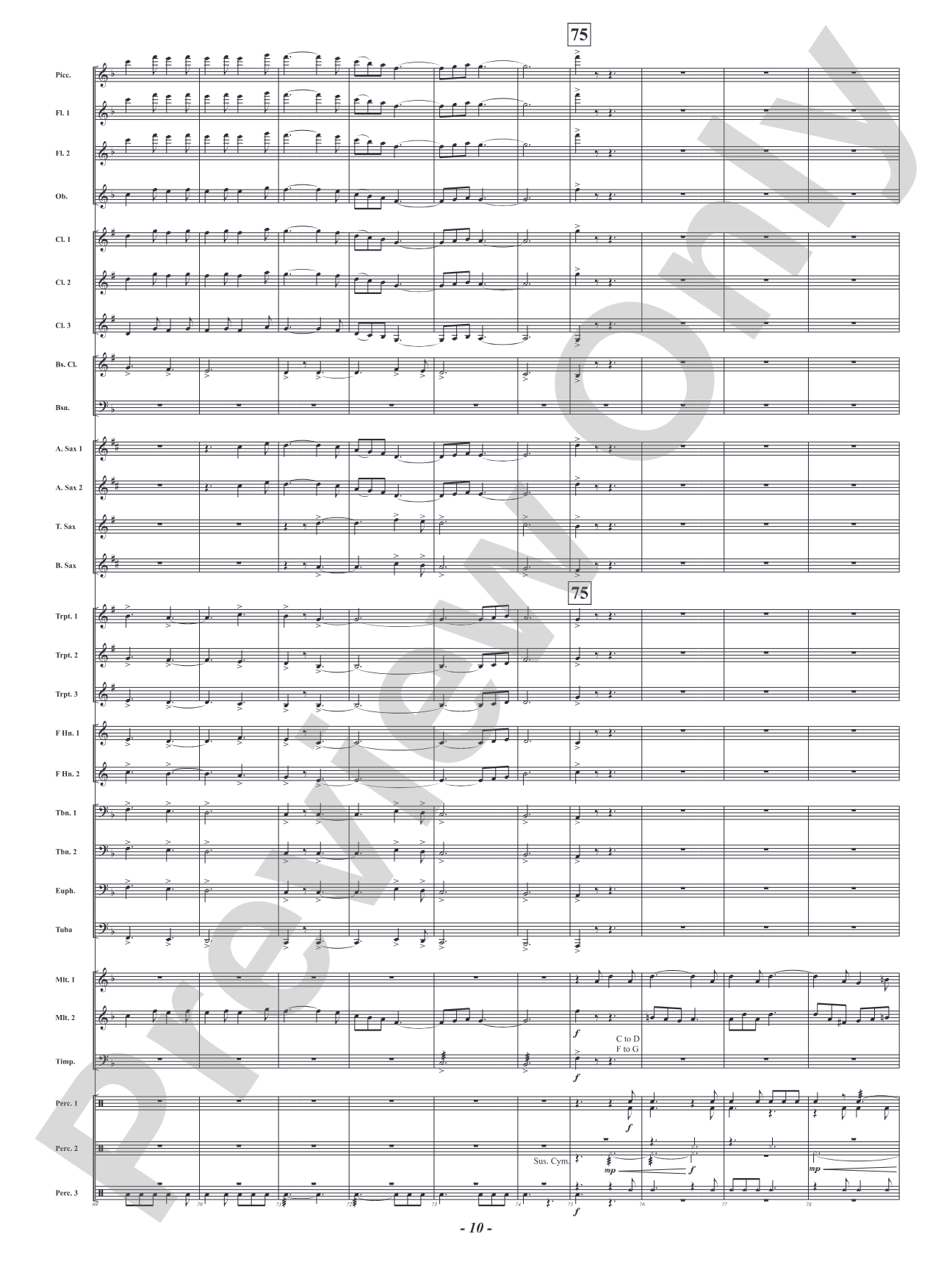 I Saw Three Ships: Concert Band Conductor Score & Parts