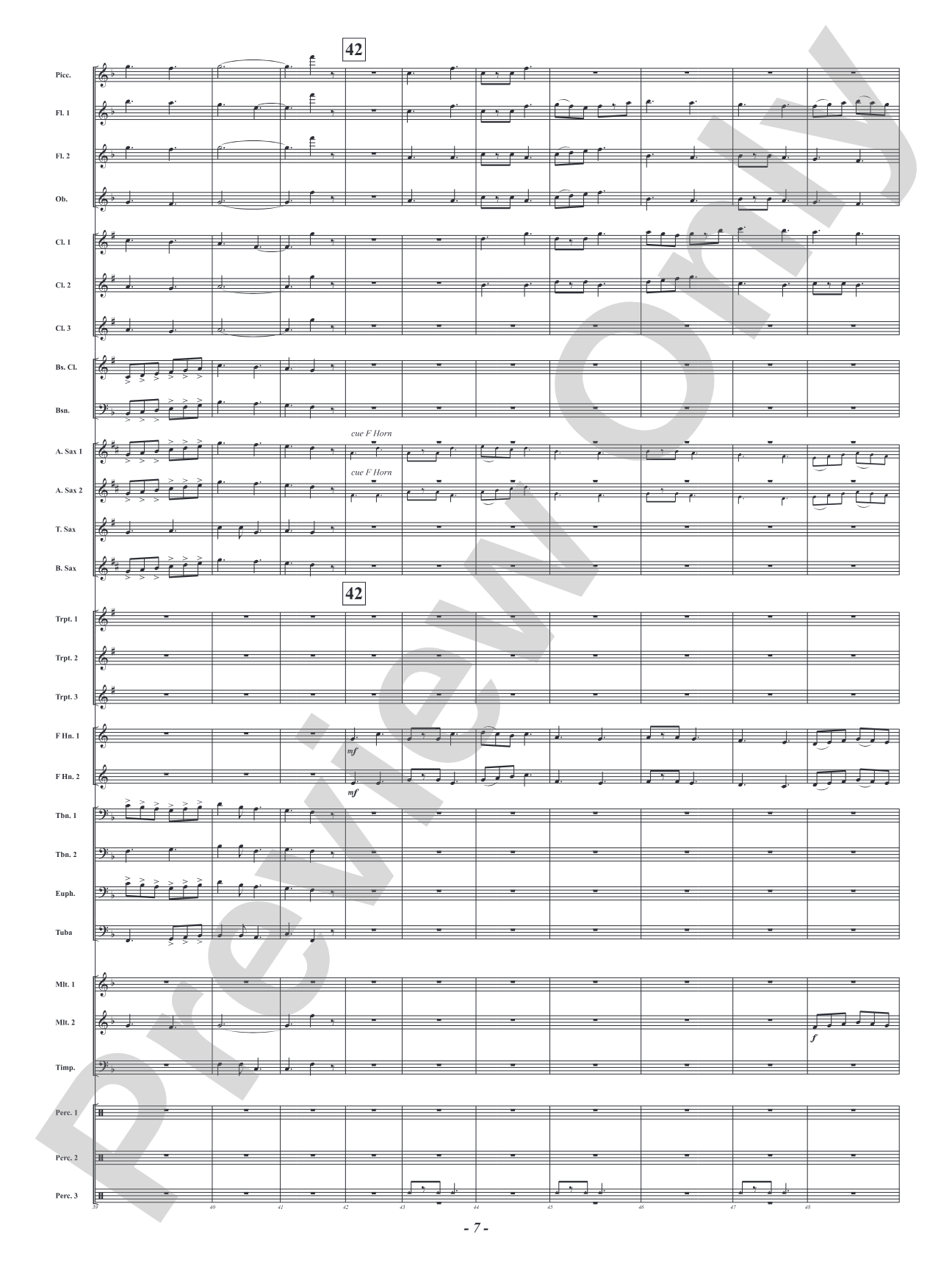 I Saw Three Ships: Concert Band Conductor Score & Parts