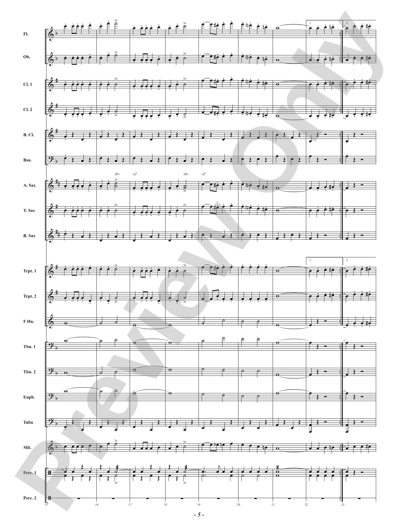 Right About March: Concert Band Conductor Score & Parts