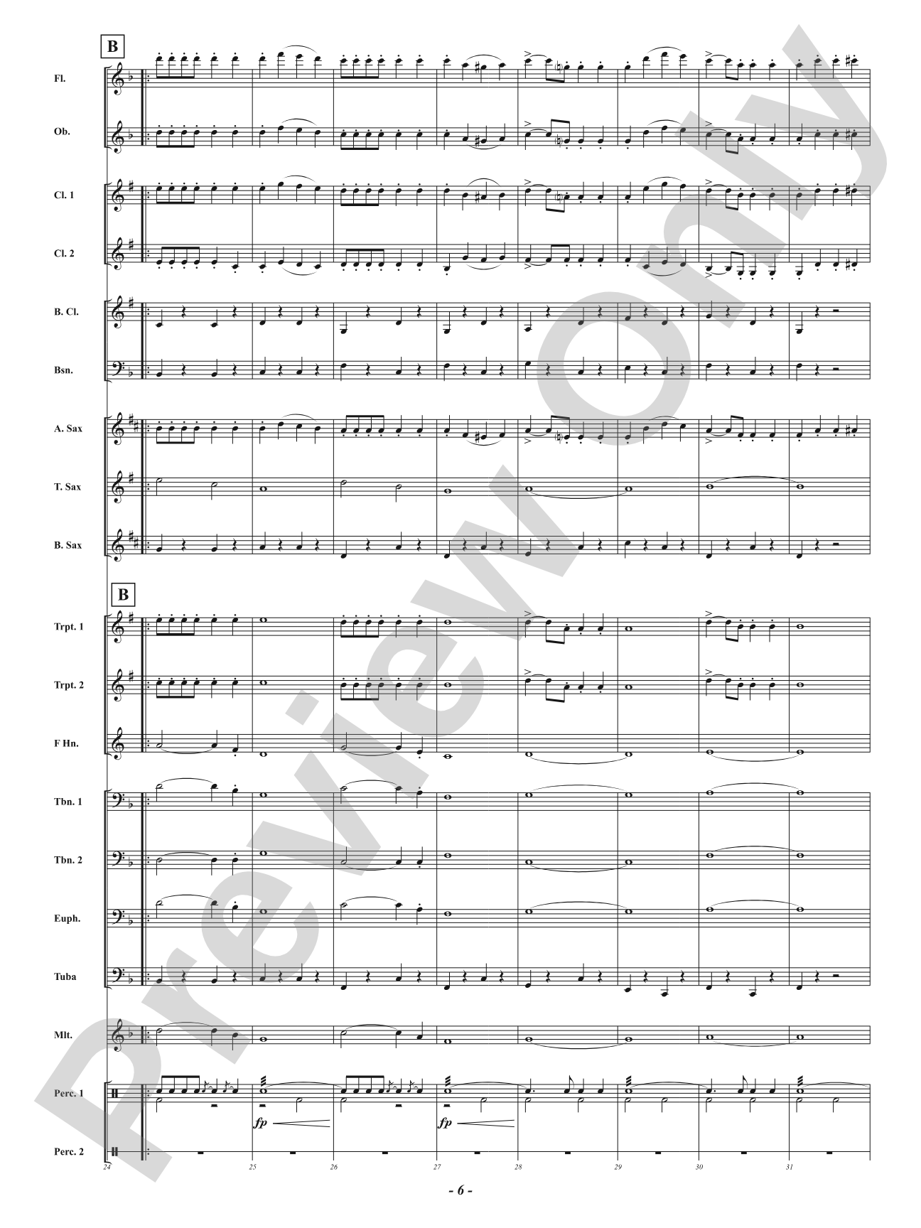 Right About March: Concert Band Conductor Score & Parts