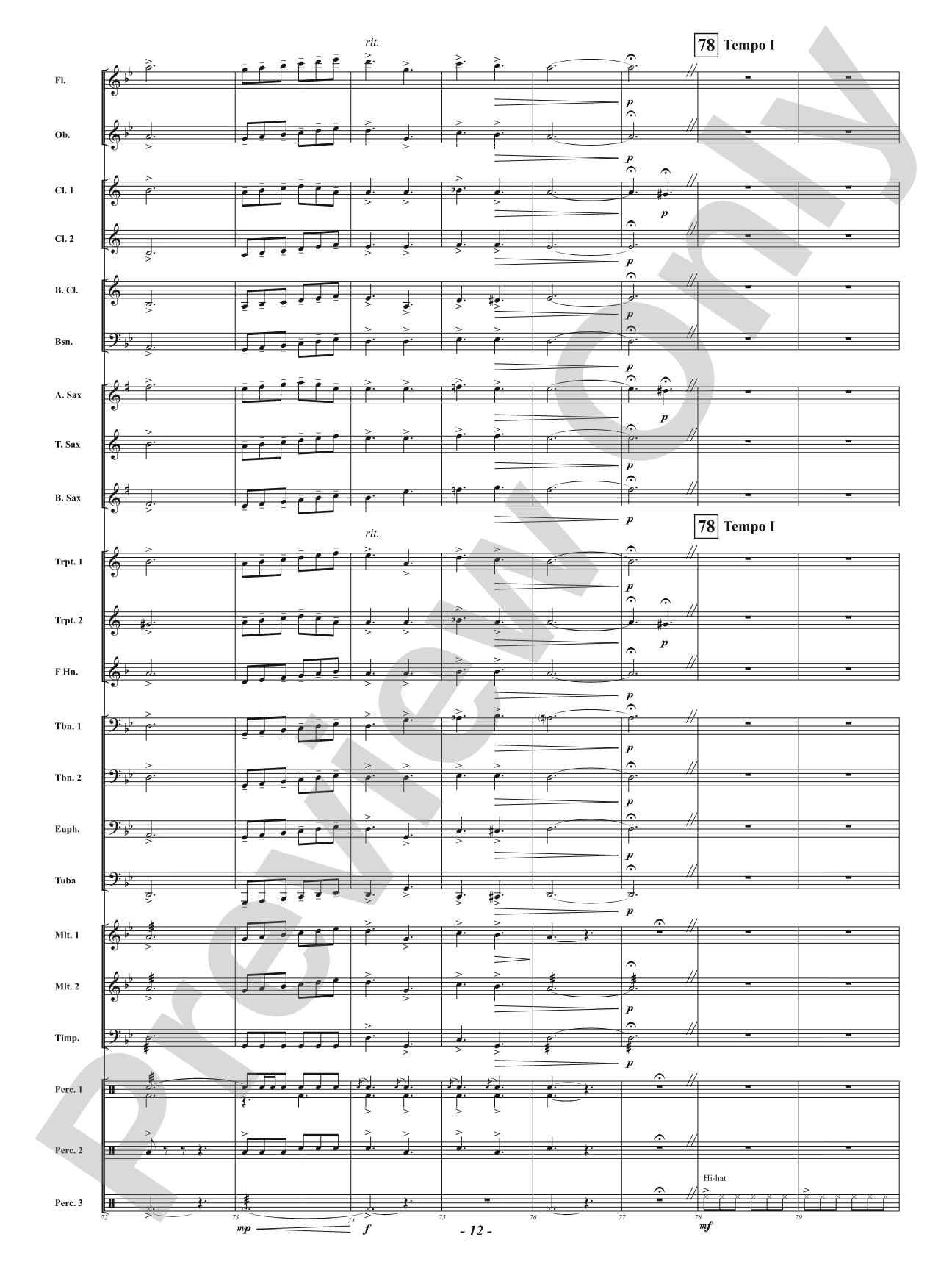 Escape Velocity: Concert Band Conductor Score & Parts