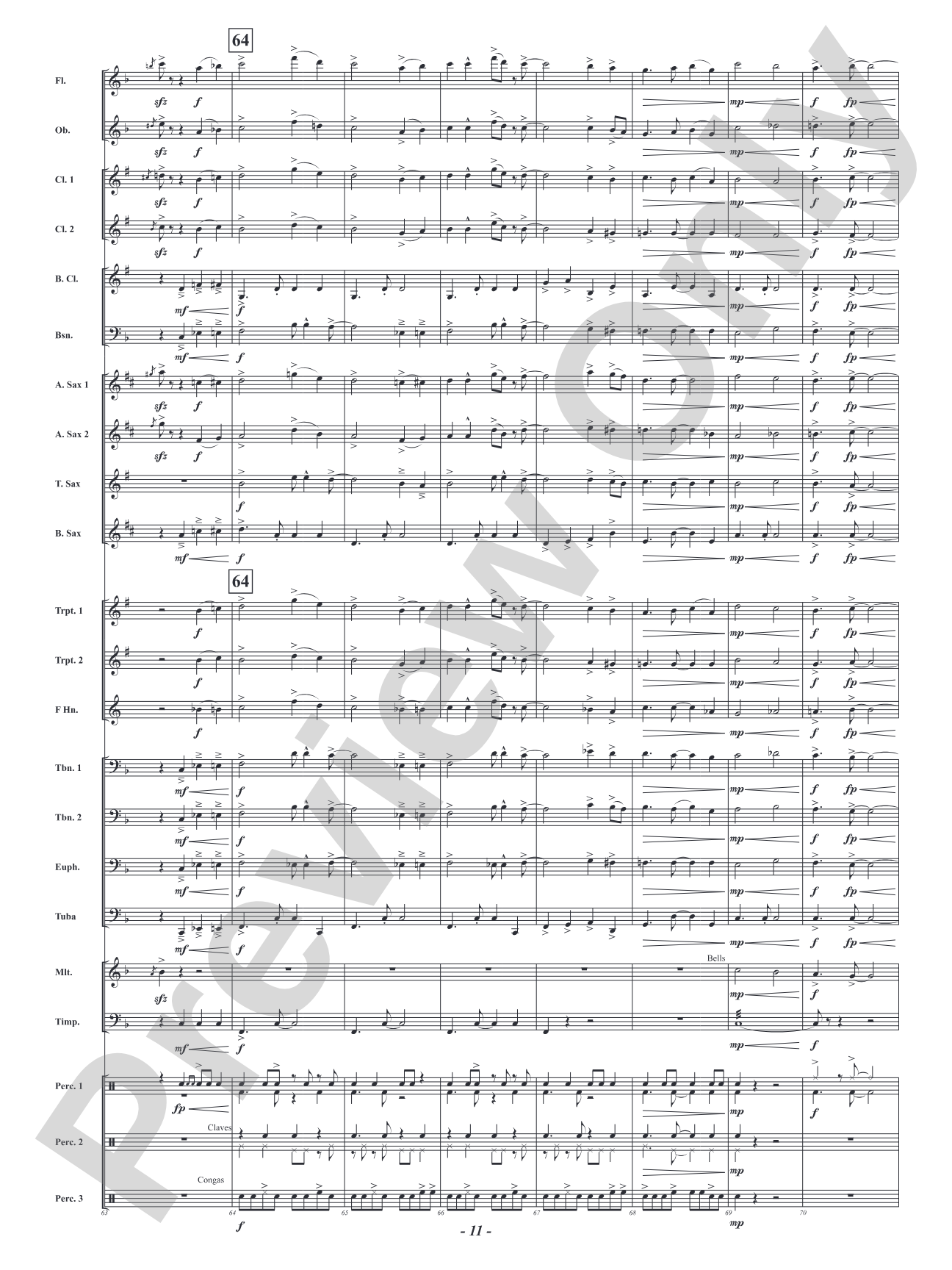 Christmas Salsa: Concert Band Conductor Score & Parts