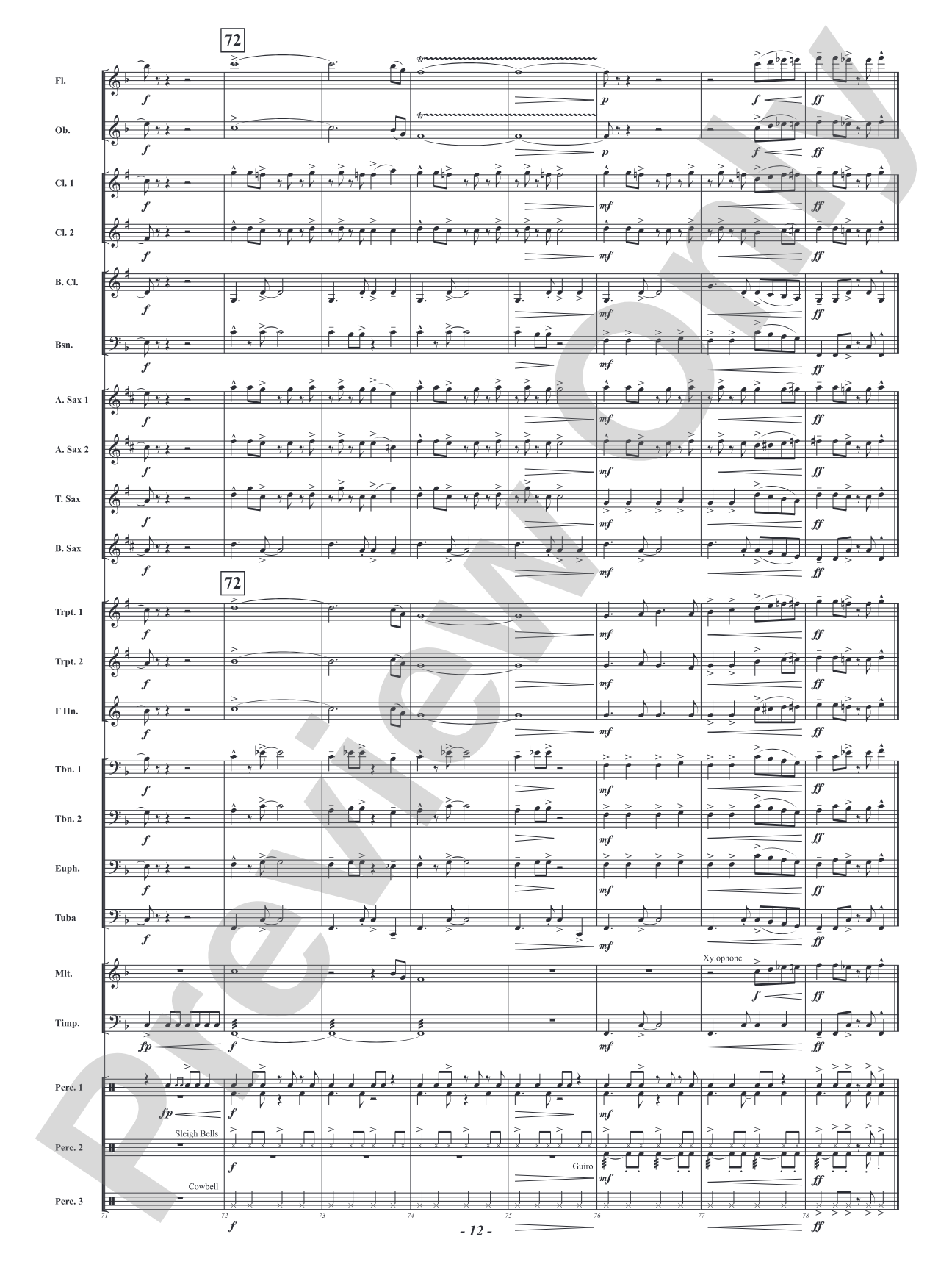 Christmas Salsa: Concert Band Conductor Score & Parts
