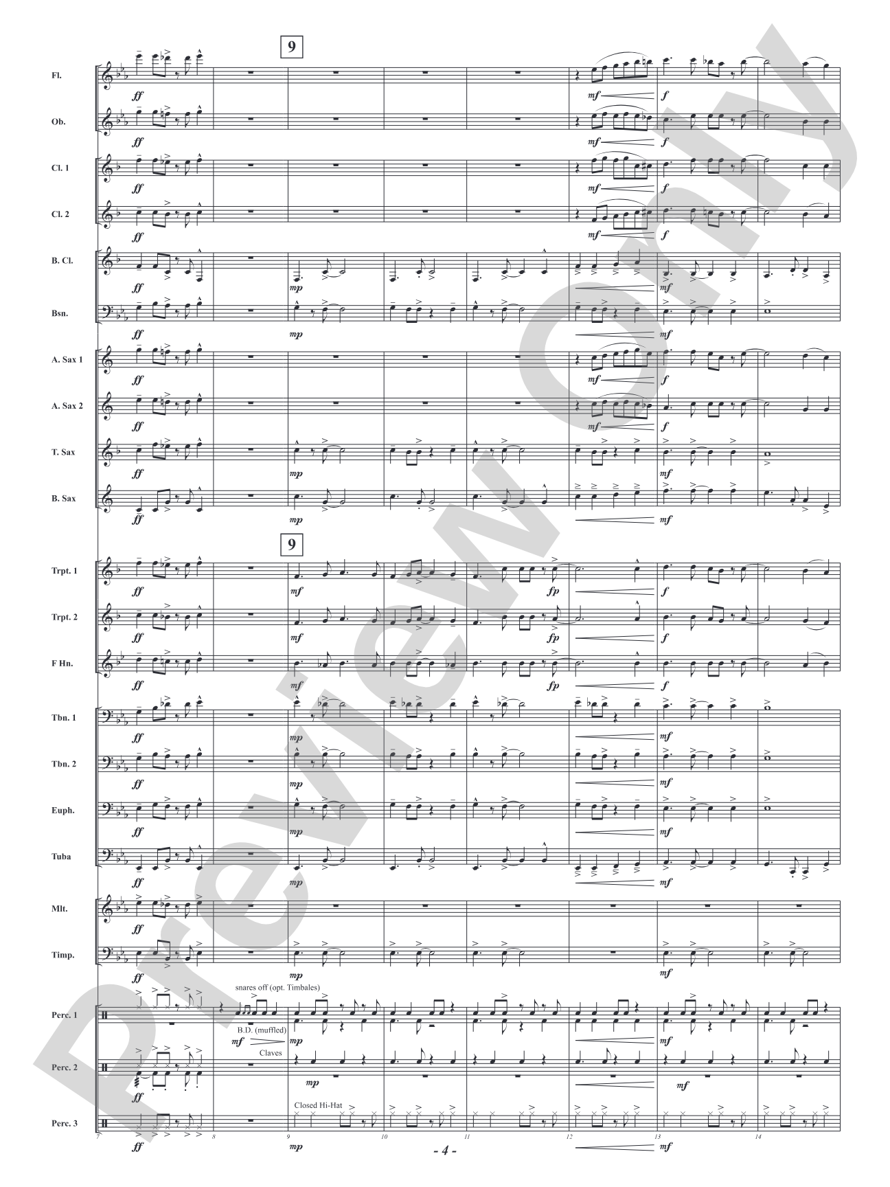 Christmas Salsa: Concert Band Conductor Score & Parts