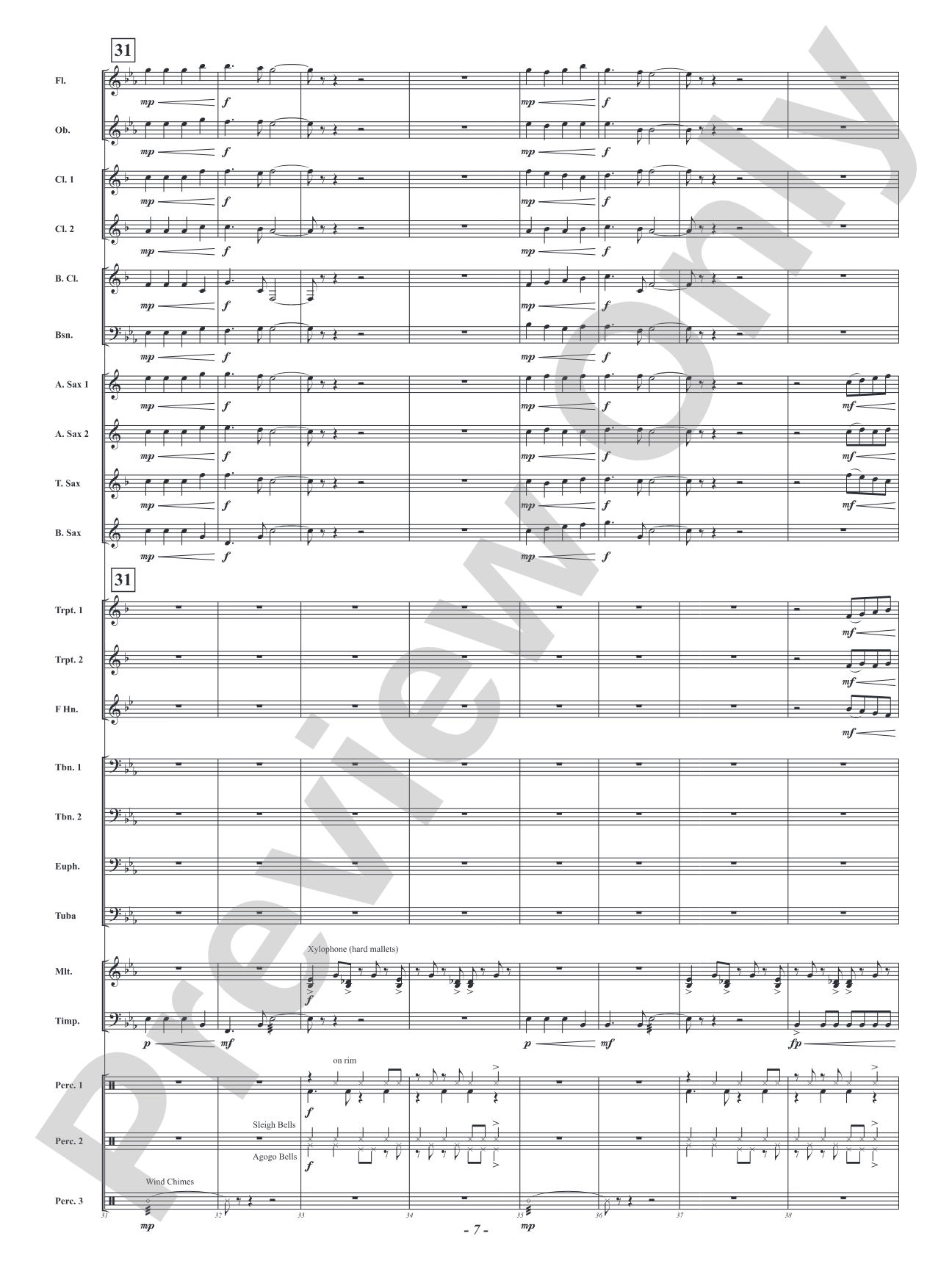 Christmas Salsa: Concert Band Conductor Score & Parts