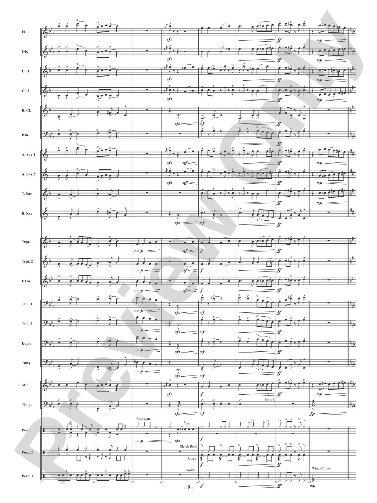 Christmas Salsa: Concert Band Conductor Score & Parts