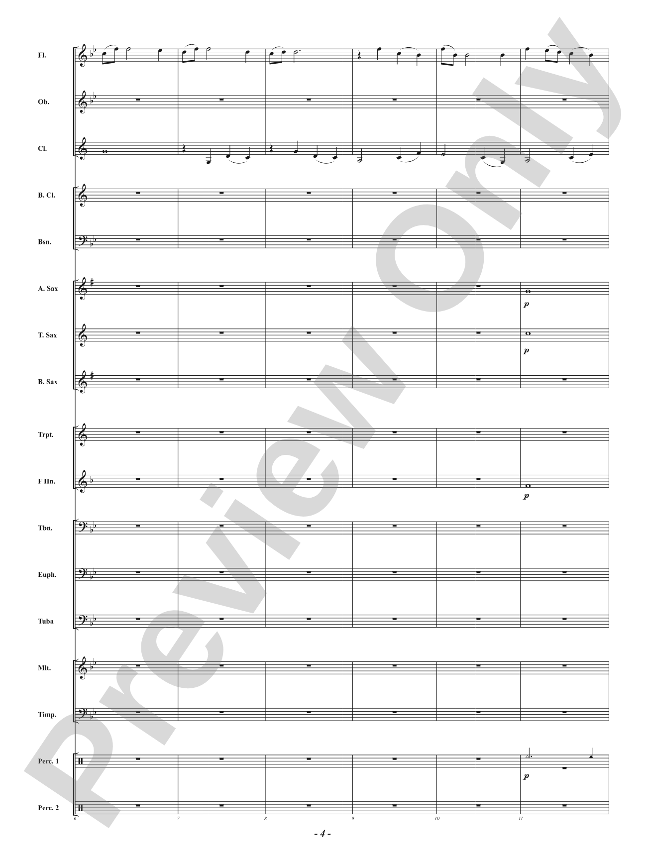 Before Nightfall: Concert Band Conductor Score & Parts