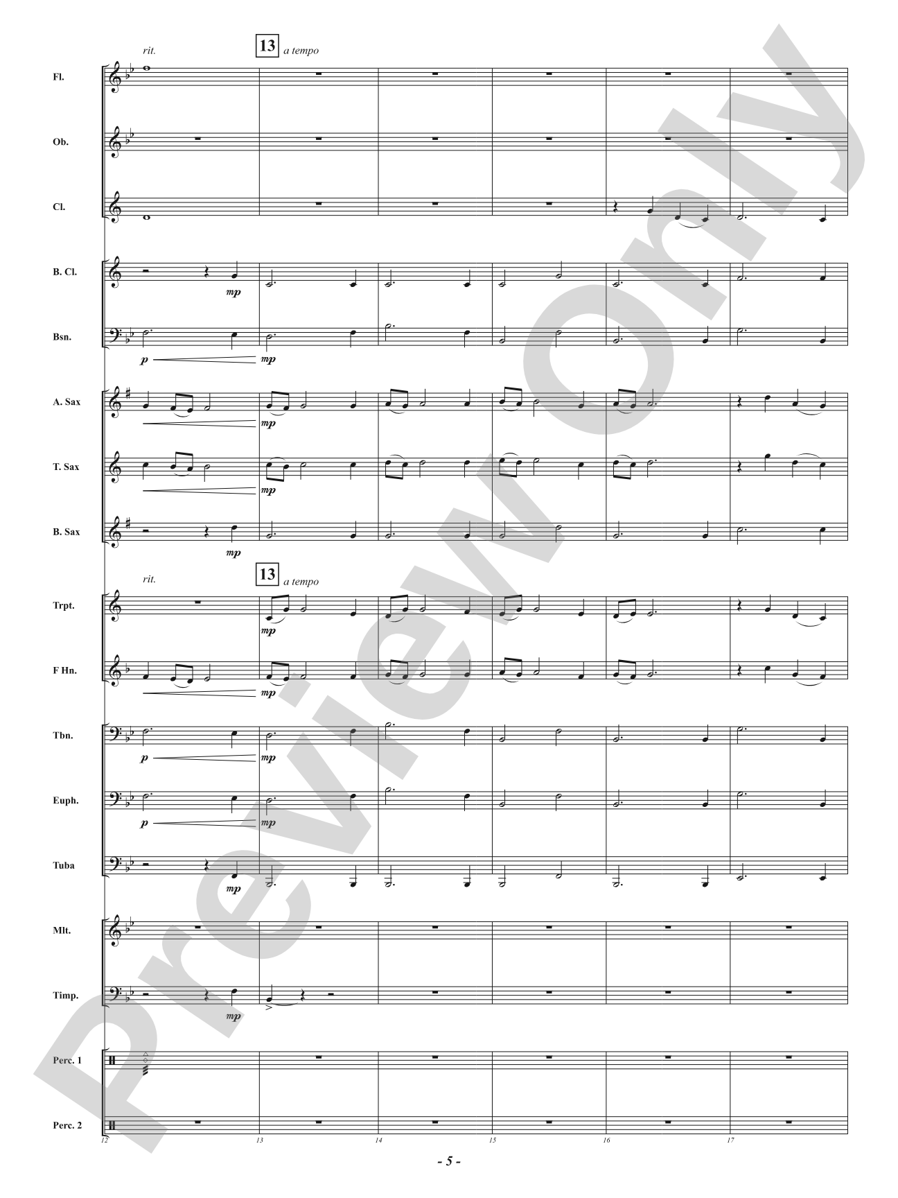 Before Nightfall: Concert Band Conductor Score & Parts